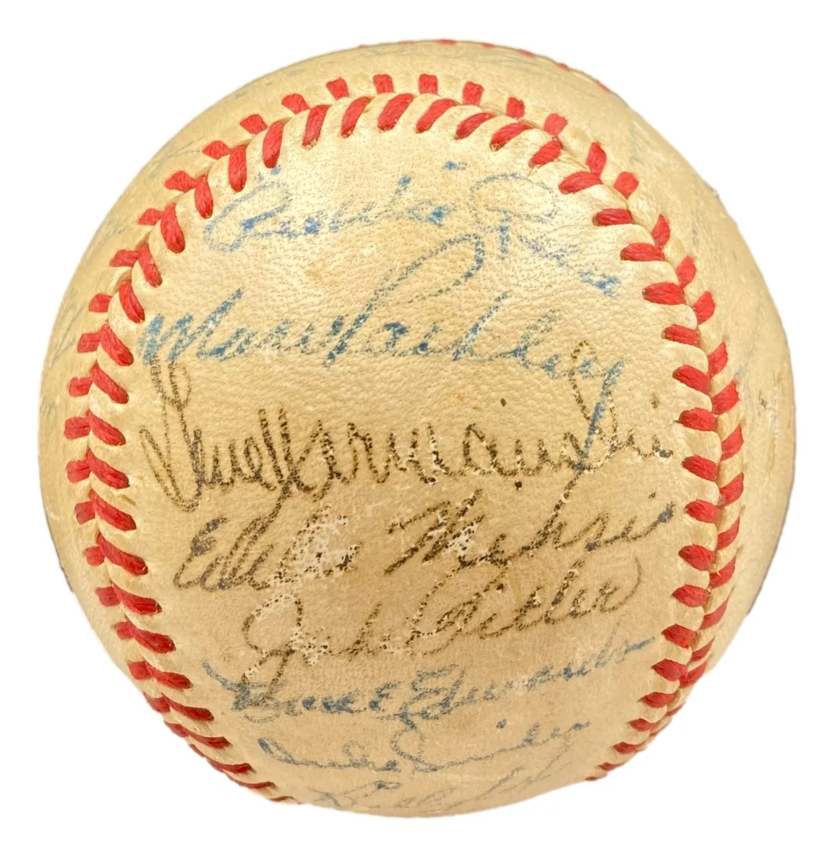 1949 Brooklyn Dodgers (28) Signed NL Baseball Jackie Robinson & More BAS - Image 3