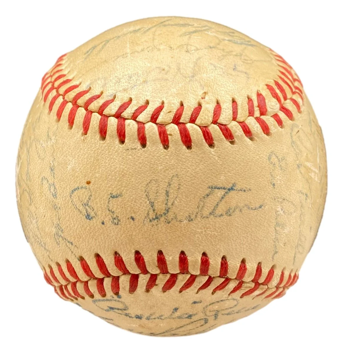 1949 Brooklyn Dodgers (28) Signed NL Baseball Jackie Robinson & More BAS - Image 5