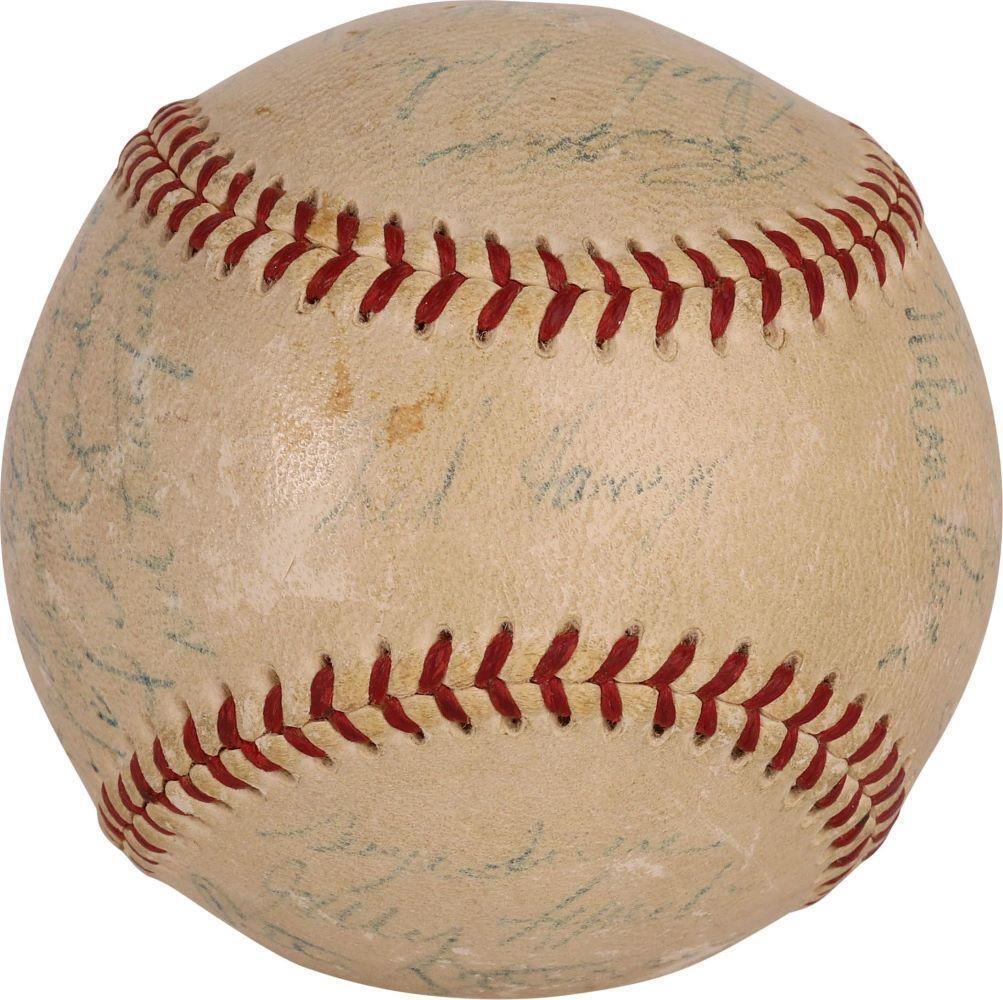 Robert Clemente Rookie Signed 1955 Pirates NL Baseball + 27 Others JSA LOA - Image 5