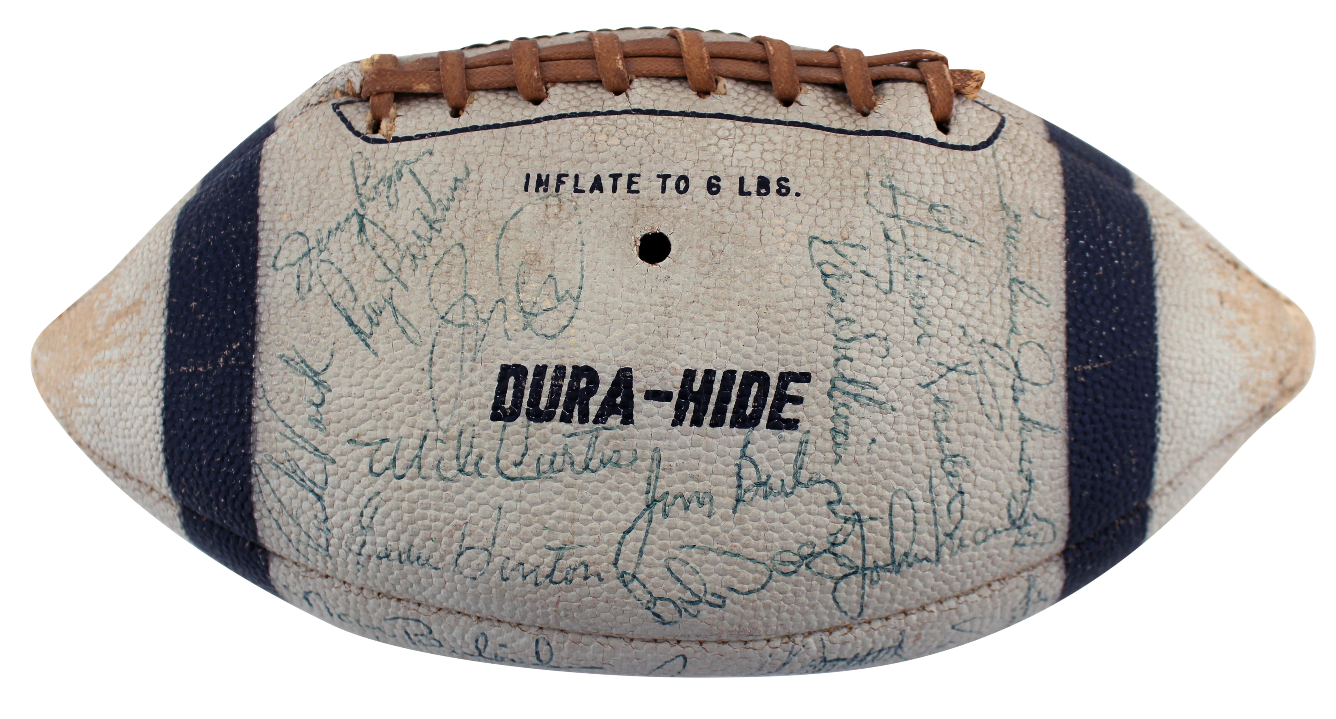 1970 Colts (32) Johnny Unitas, Bubba Smith Signed Nfl Football BAS #AA03813 - Image 3