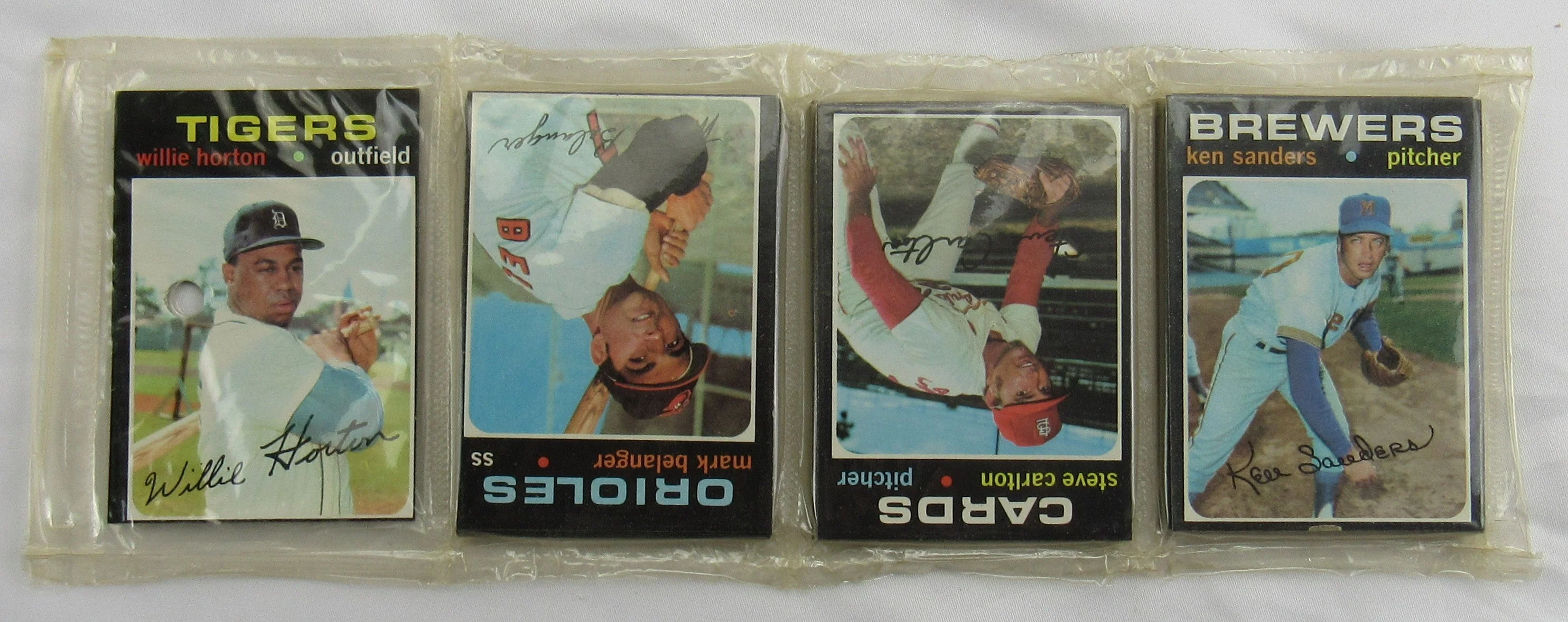 1971 Topps Baseball Card Rack Pack - Steve Carlton on Top - Read Notes - Image 3