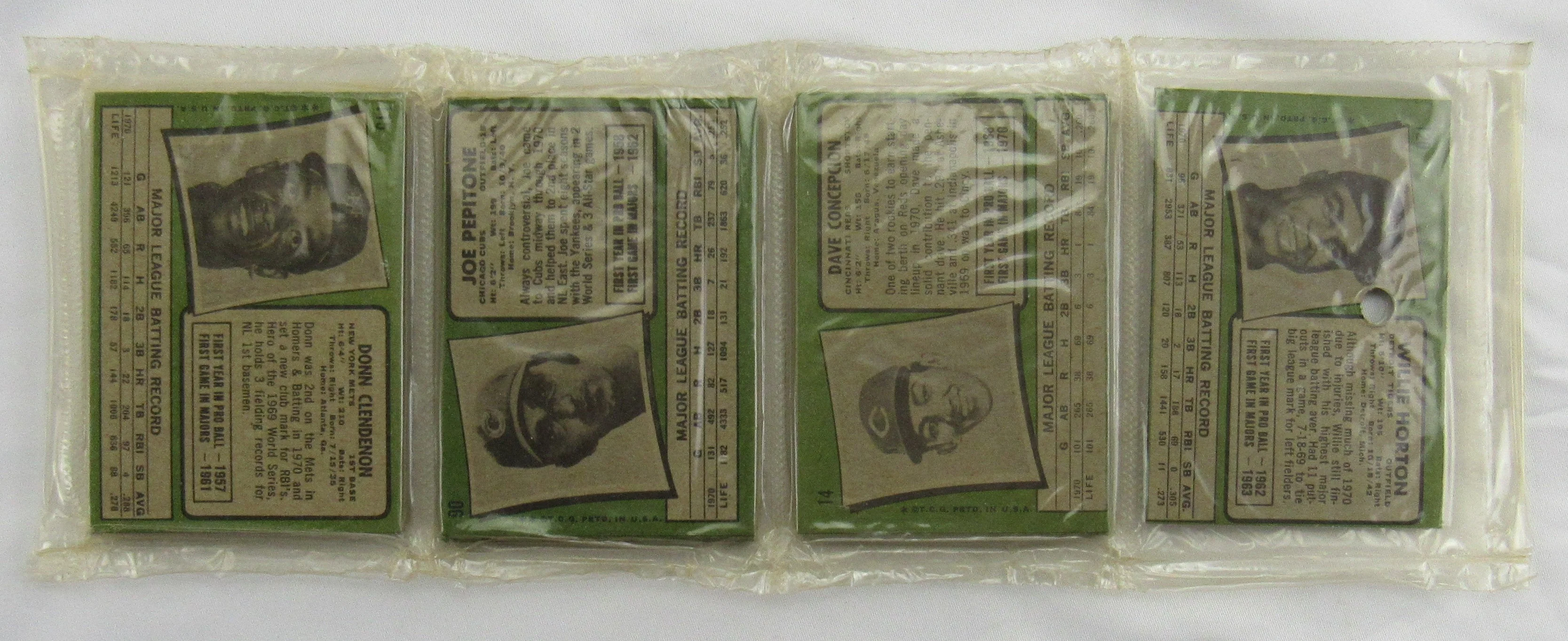1971 Topps Baseball Card Rack Pack - Steve Carlton on Top - Read Notes - Image 4