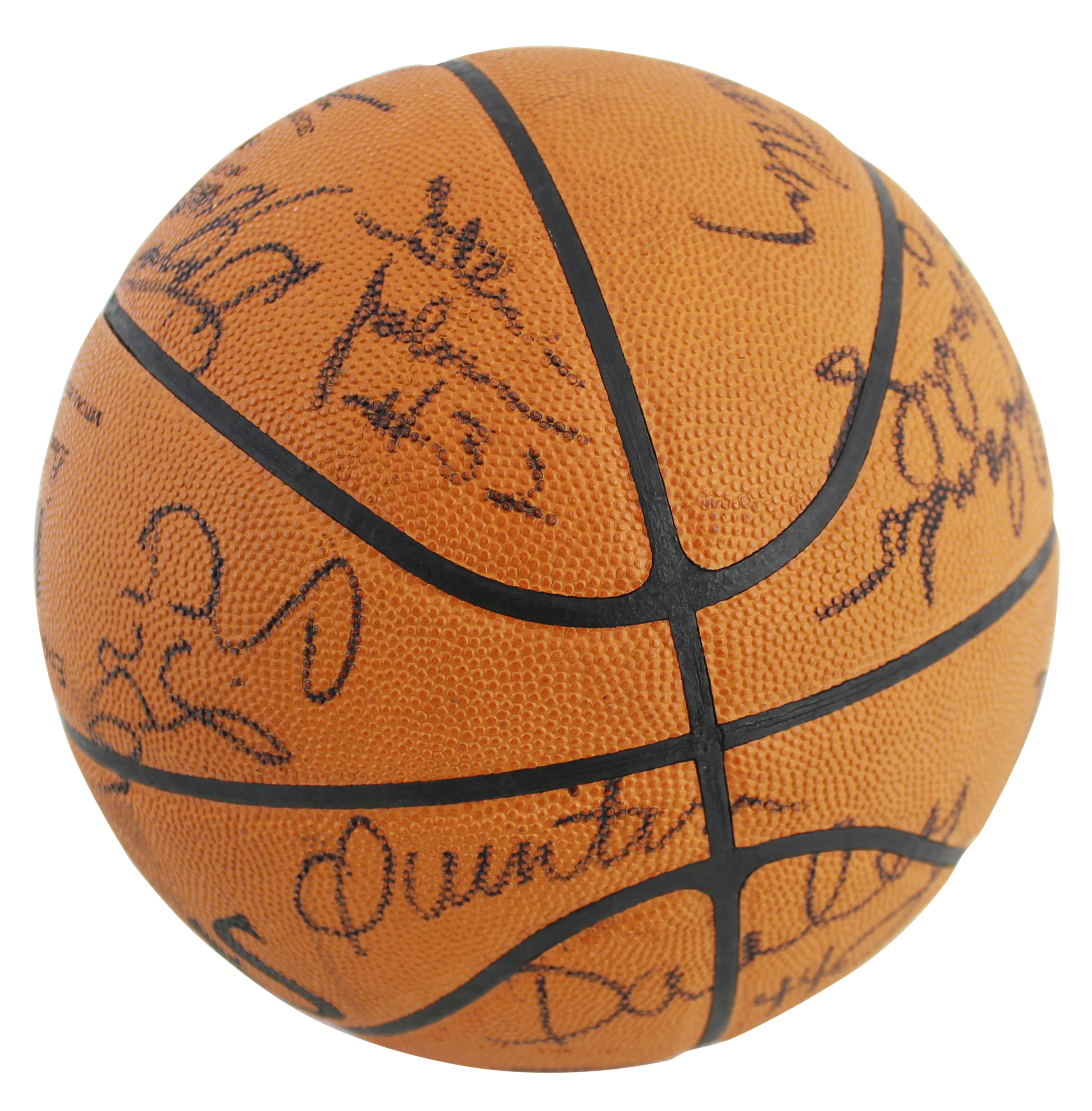 1984-85 Bulls (13) Jordan, Woolridge Signed Spalding Basketball PSA & JSA LOAs - Image 6