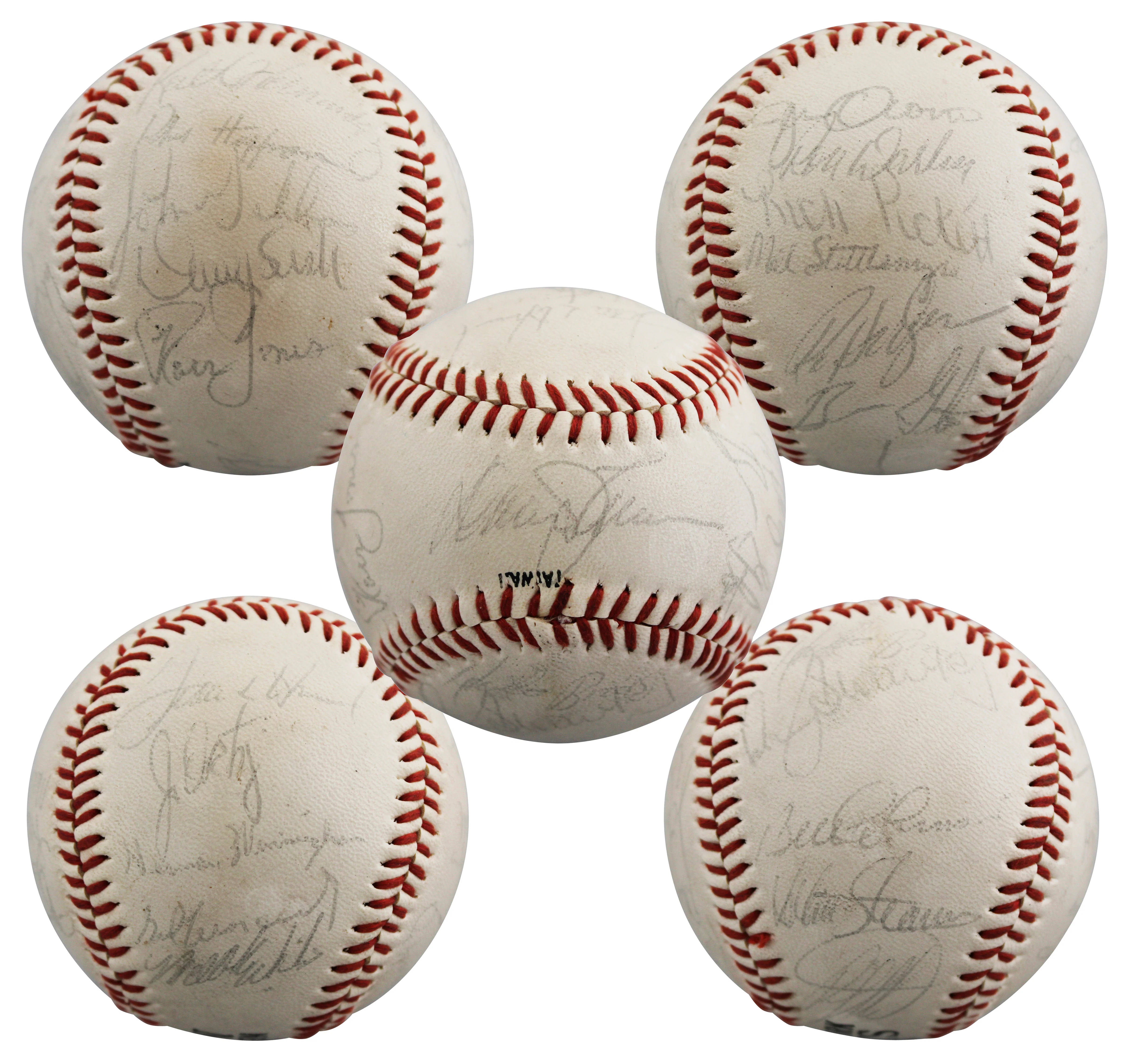 1984 Mets (22) Hernandez, Darling, Strawberry +19 Signed Baseball BAS #AE64194 - Image 2