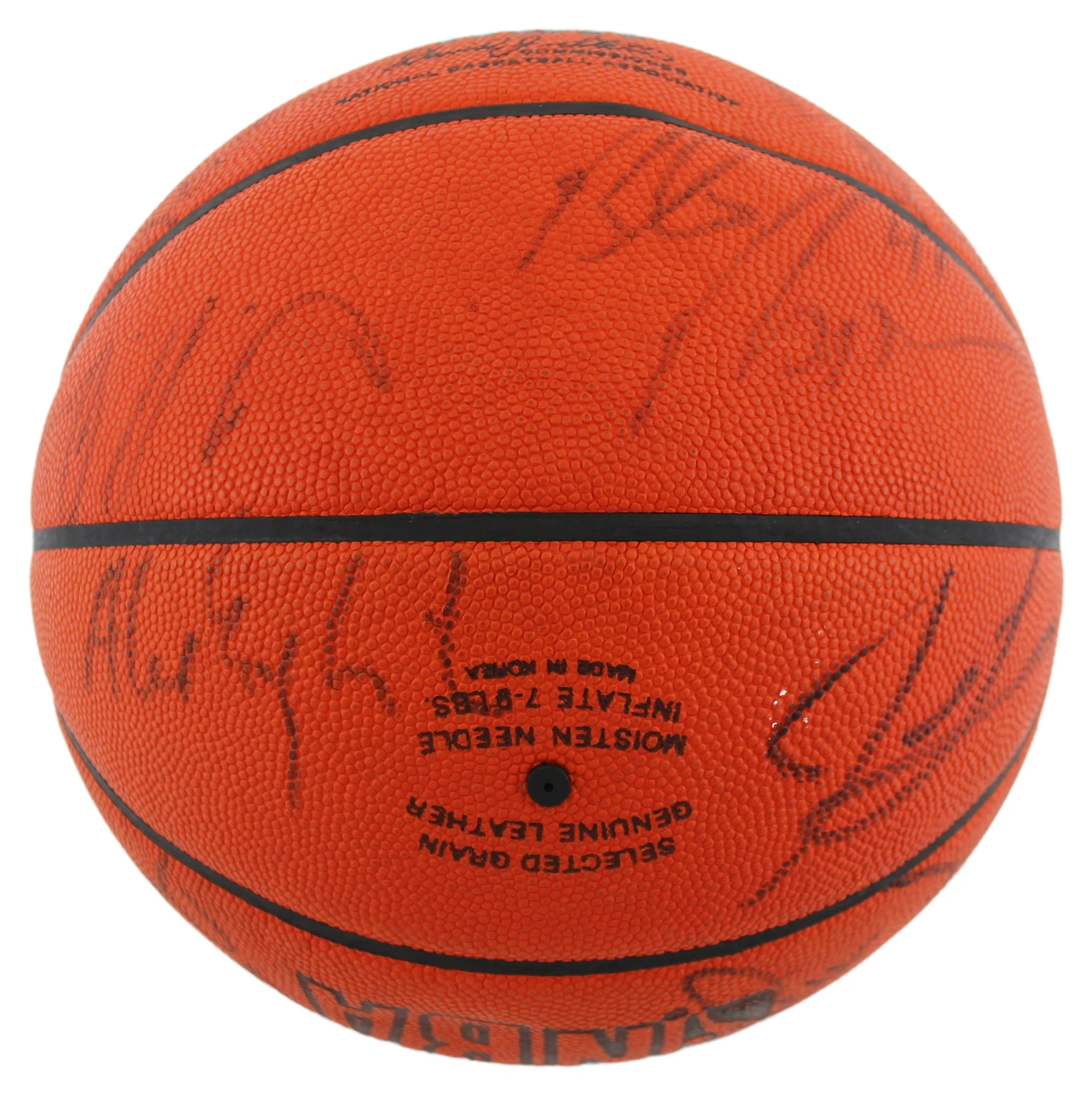 1987-88 Nuggets (12) English, Lever Signed Game Used Official NBA Basketball BAS - Image 2