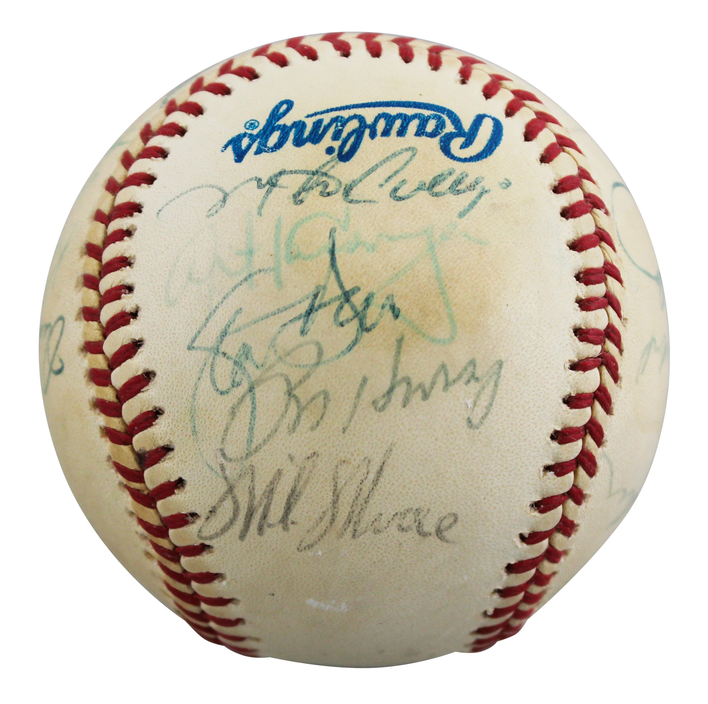 1989 Athletics (26) LaRussa, Parker, Eckersley +23 Signed Baseball BAS #AE64196 - Image 4
