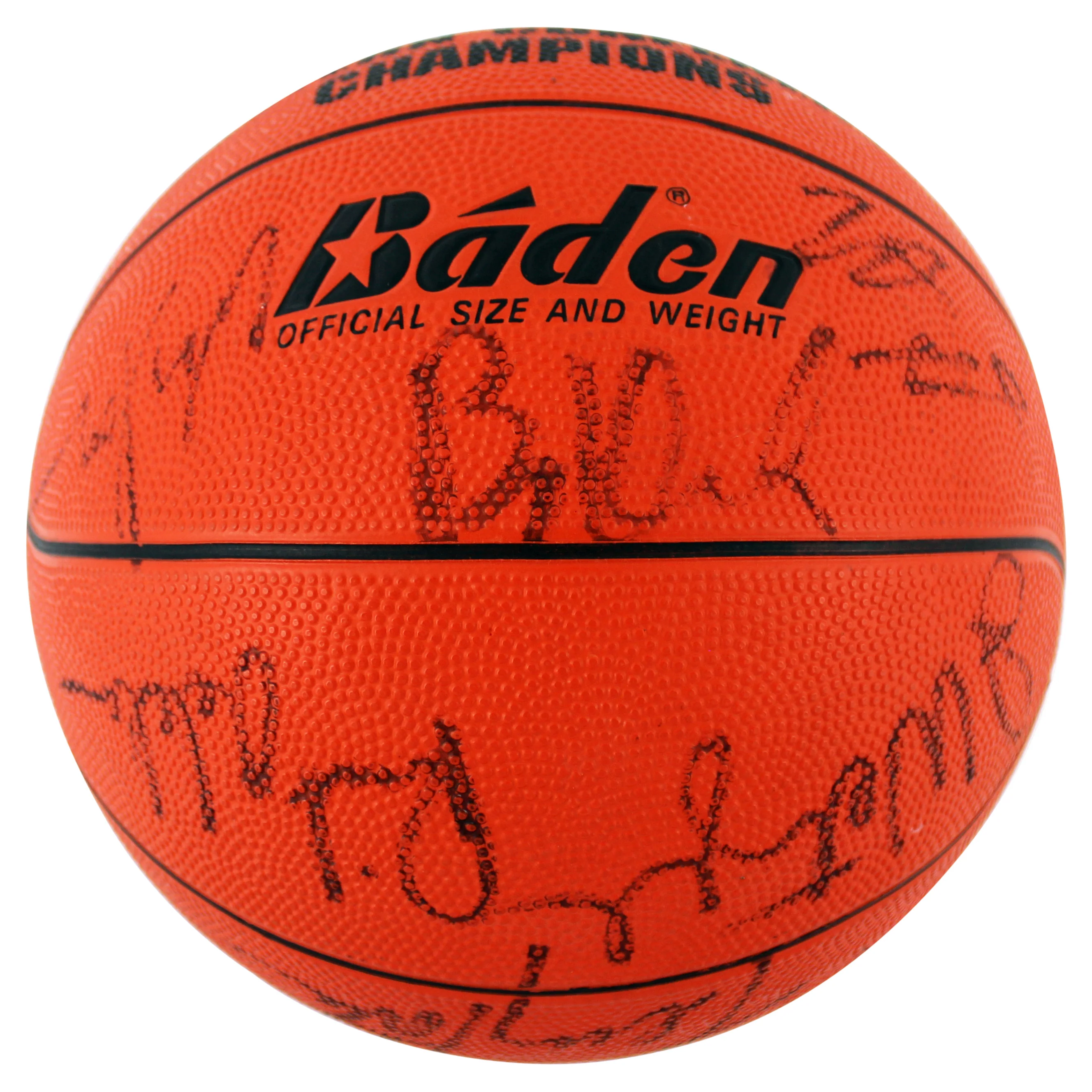 1990 Blazers (14) Drexler, Ainge, Robinson Signed Baden Basketball BAS #AC33556 - Image 4