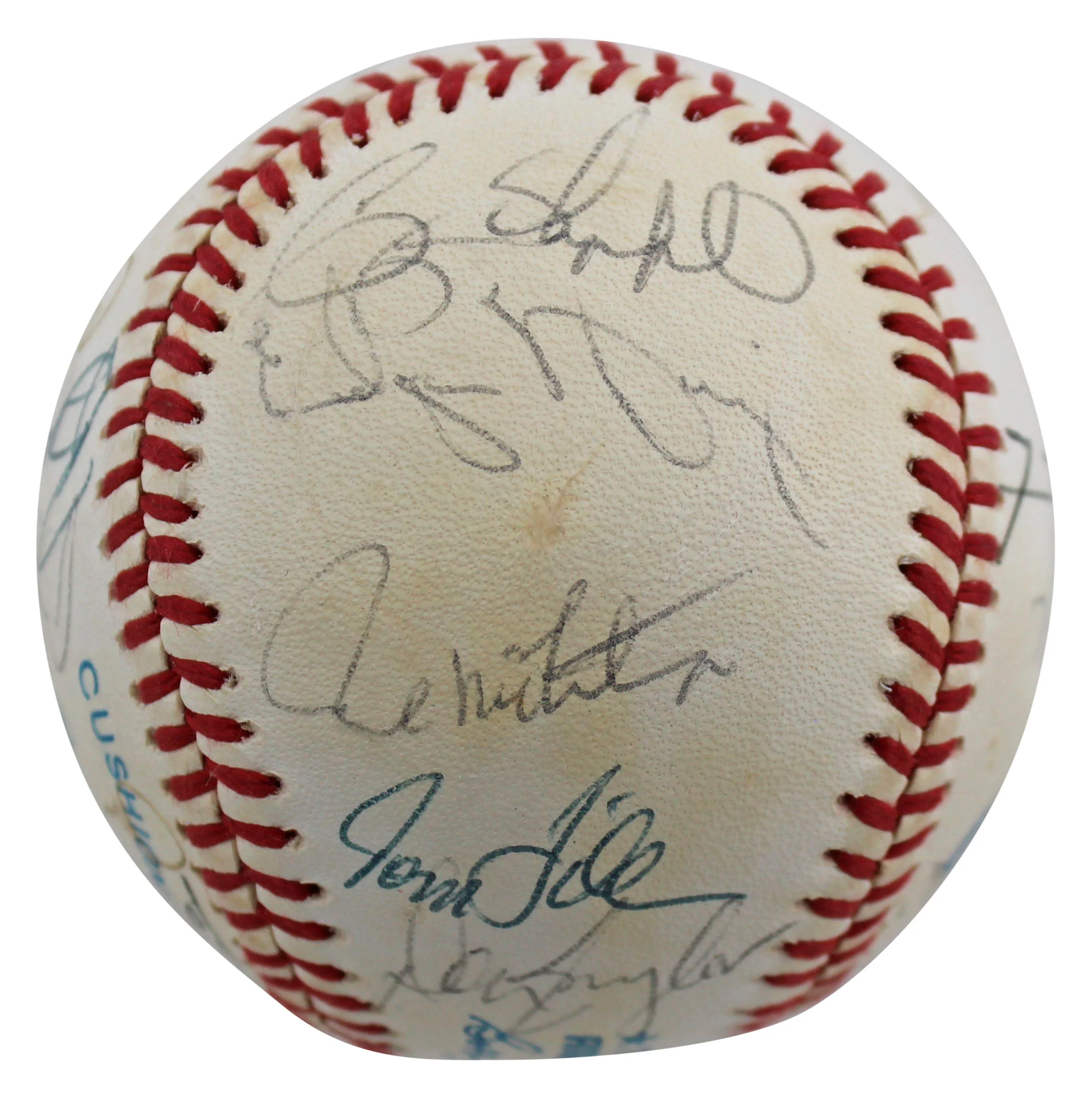 1991 Brewers (23) Yount Molitor, Sheffield +20 Signed Oal Baseball BAS #AC01906 - Image 6