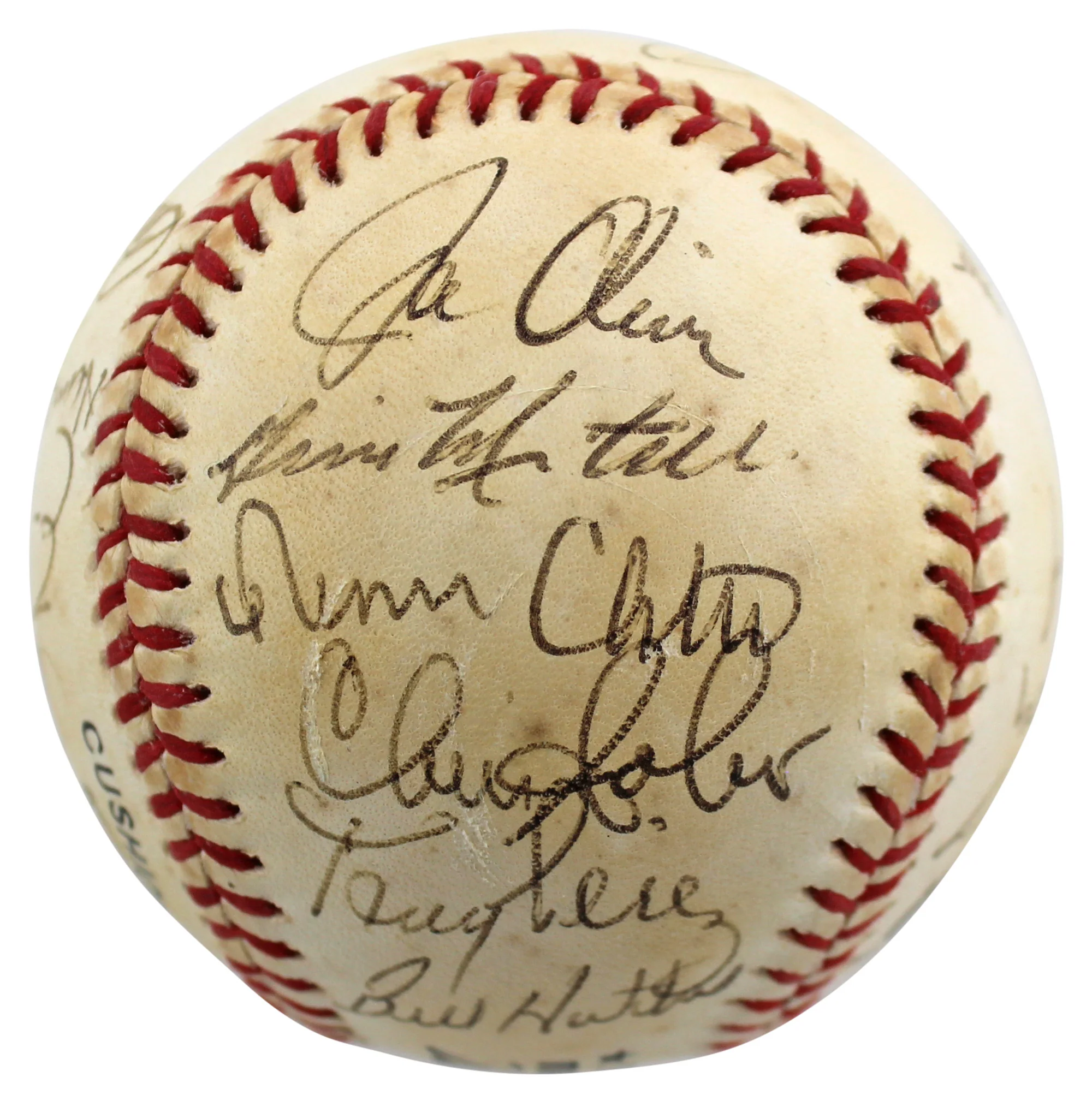 1991 Reds (23) Larkin, Perez Authentic Signed Onl Baseball BAS #AC01893 - Image 5