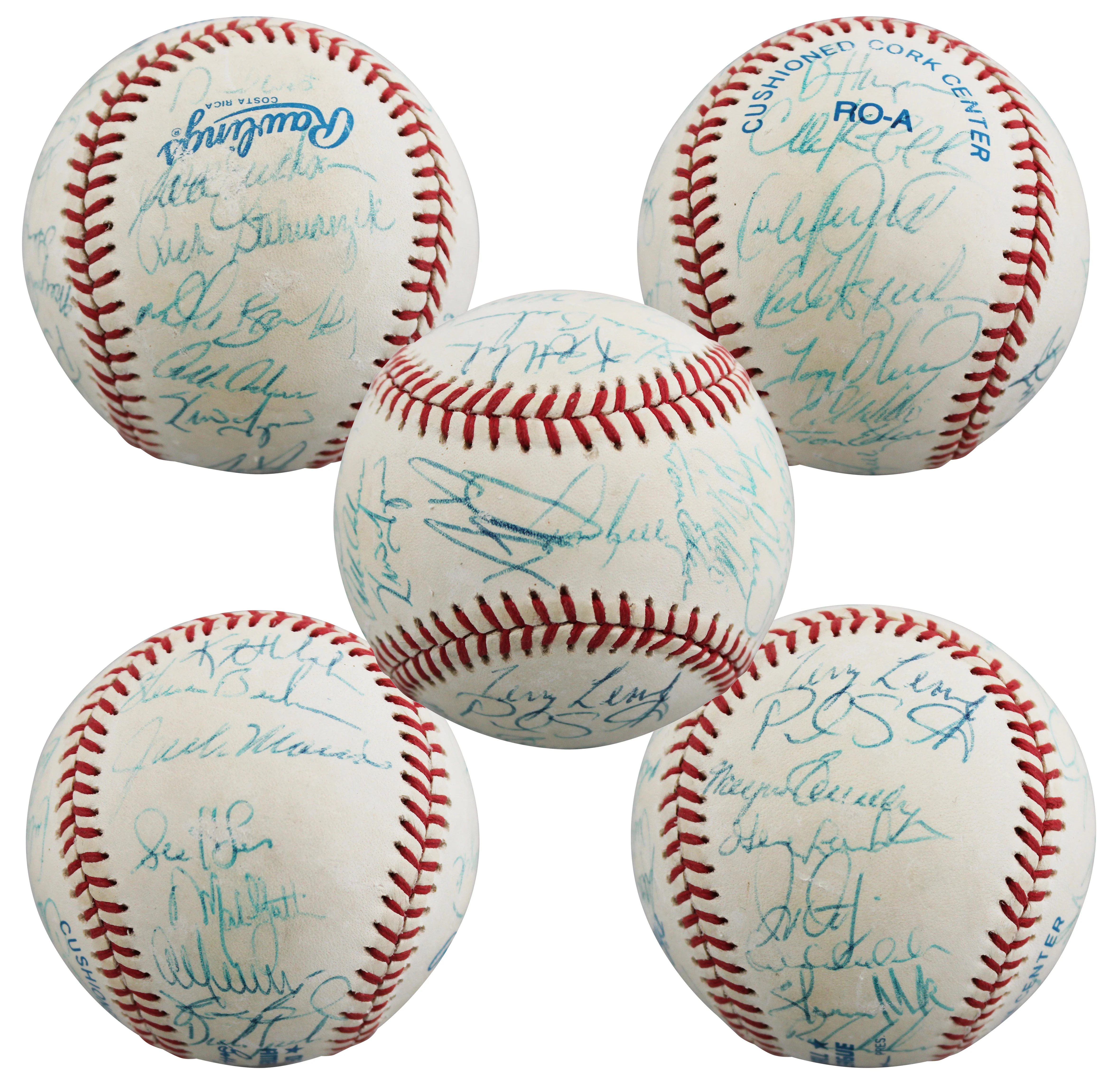 1991 Twins (31) Morris, Olica, Puckett +28 Signed OAL Baseball BAS #AE64192 - Image 2