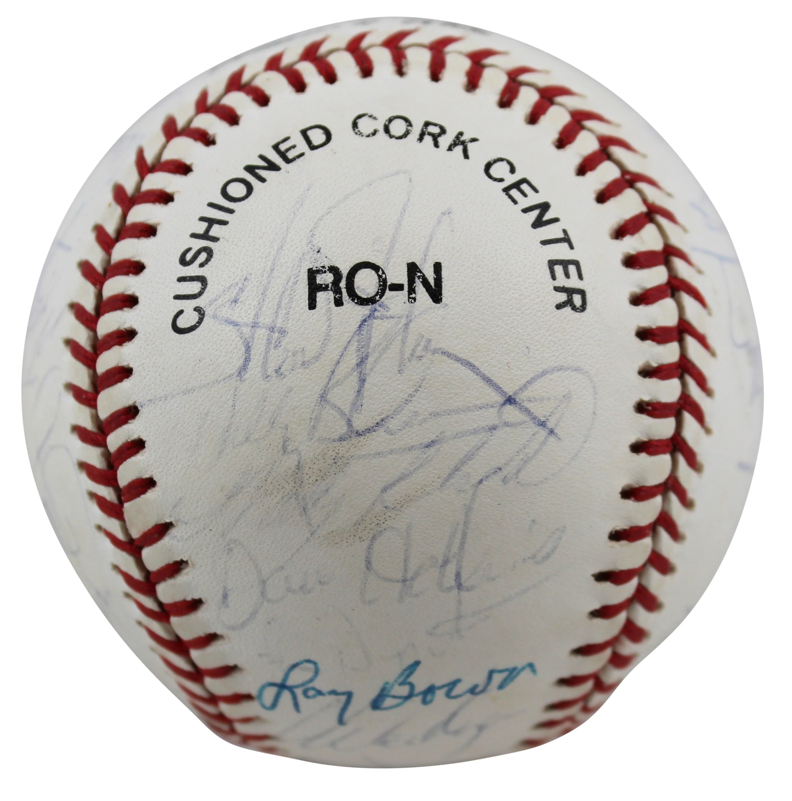 1992 (26) Phillies Fregosi, Podres & Hollins Signed Oal Baseball BAS #AA03194 - Image 4