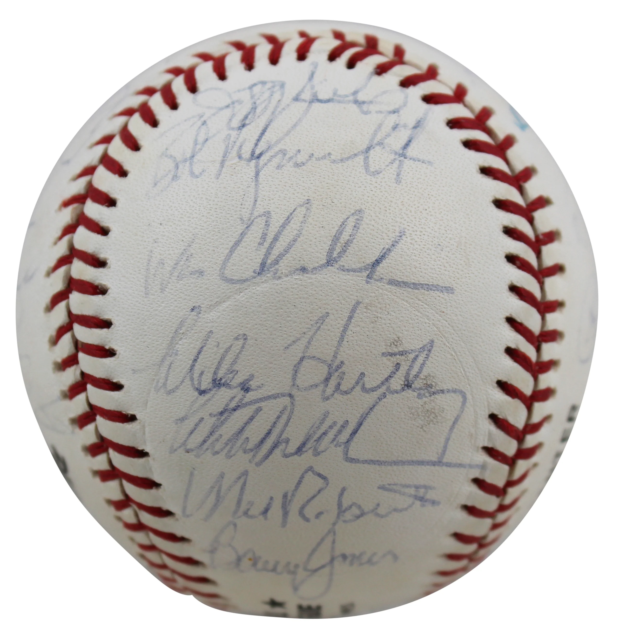 1992 (26) Phillies Fregosi, Podres & Hollins Signed Oal Baseball BAS #AA03194 - Image 5
