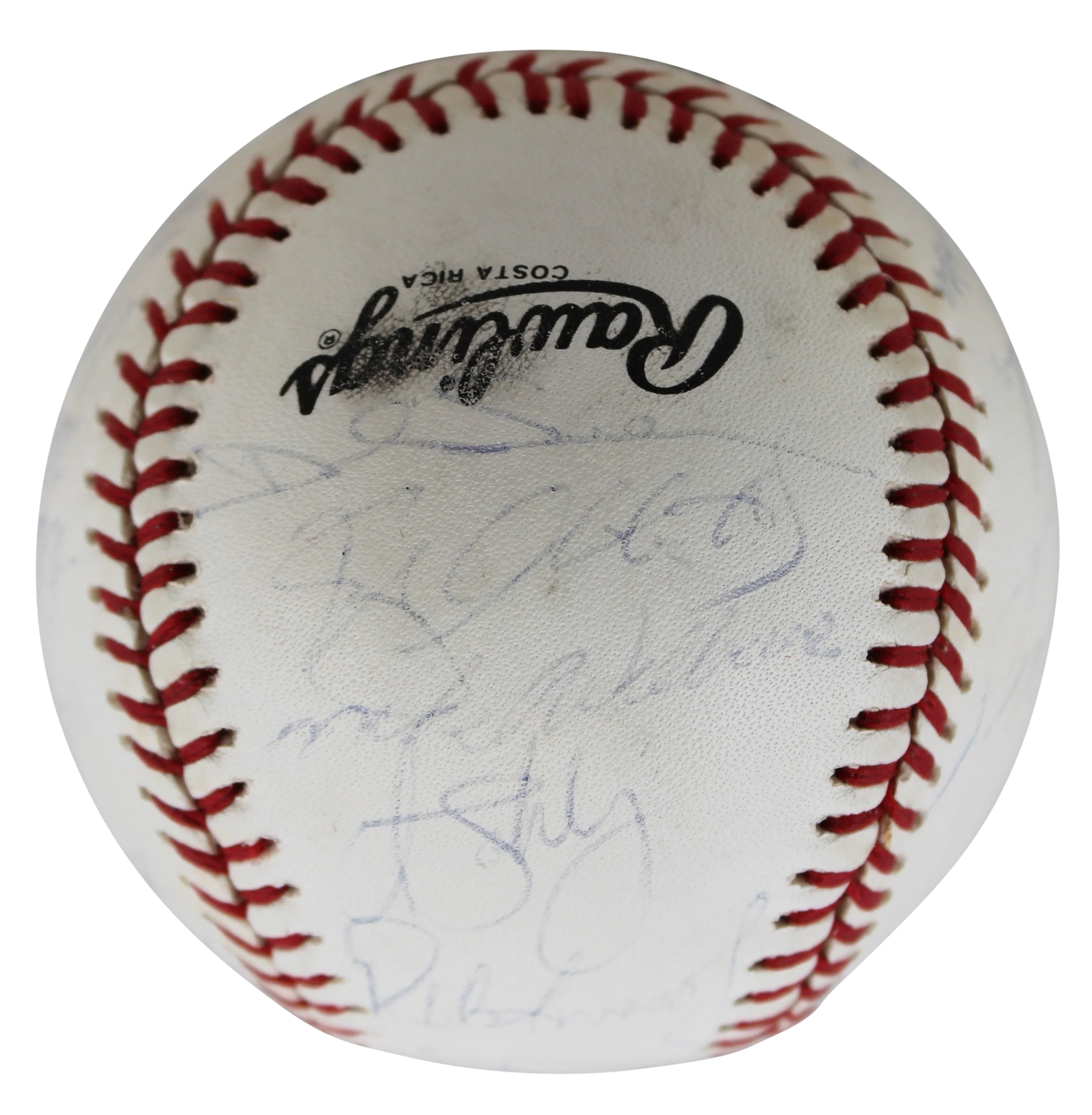 1992 (26) Phillies Fregosi, Podres & Hollins Signed Oal Baseball BAS #AA03194 - Image 6