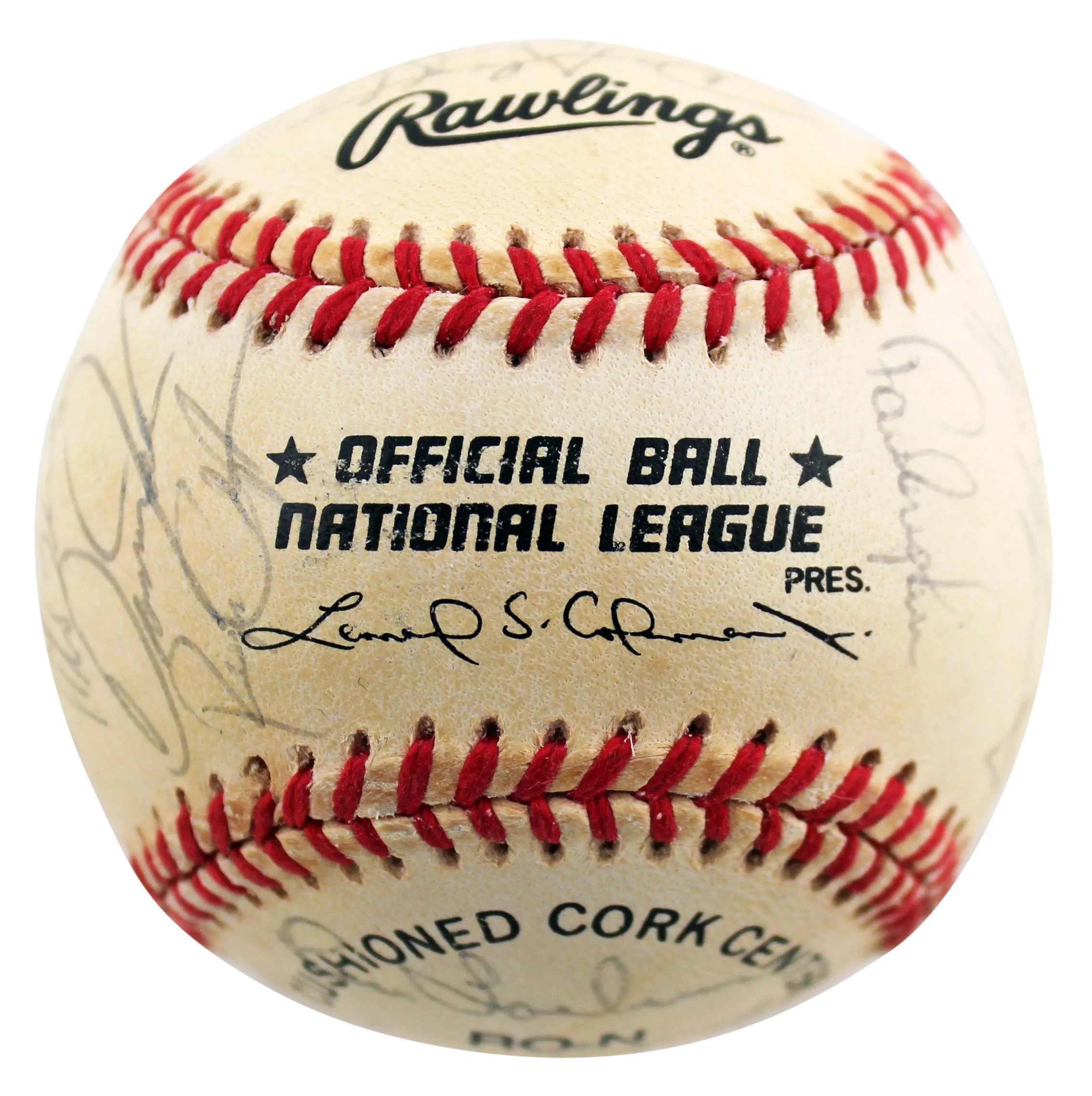 1997 Cardinals (26) La Russa, Eckersley, Gaetti +23 Signed Baseball BAS #AB92986 - Image 7