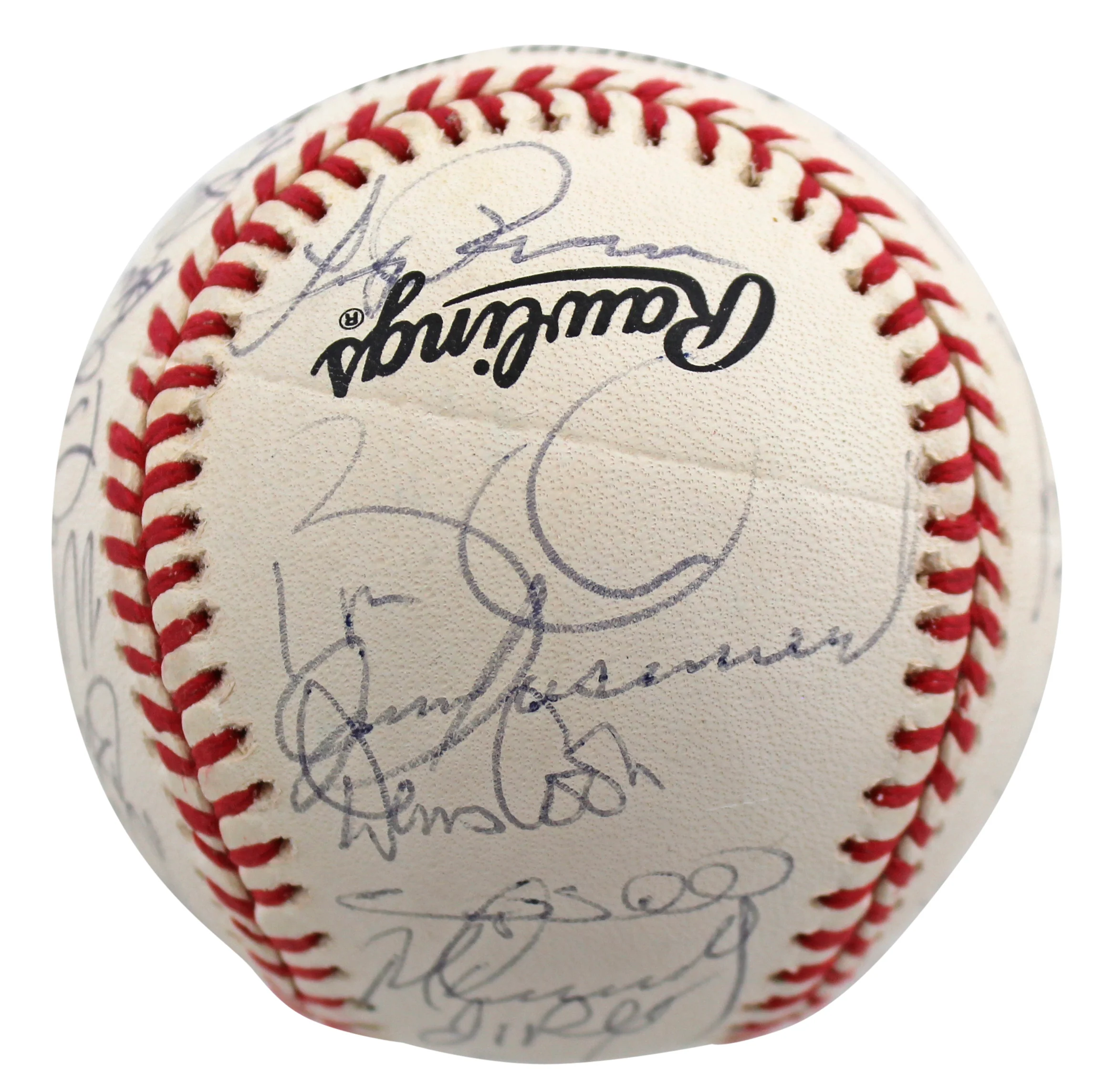 1997 Marlins (27) Leyland, Bonilla, Sheffield +24 Signed Baseball BAS #AB92955 - Image 6