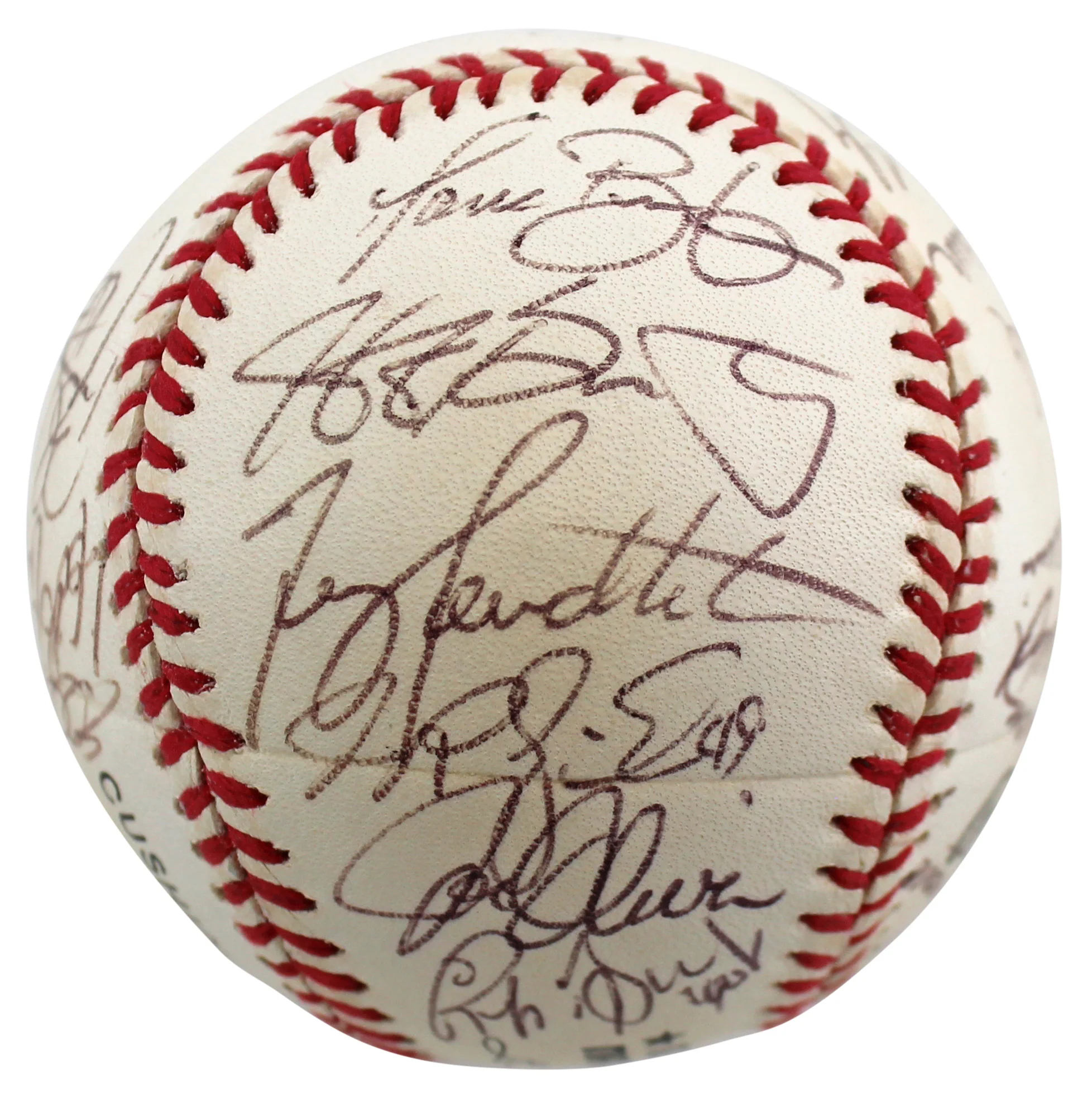 1997 Reds (25) Boone, Sanders, Pendleton +22 Signed Onl Baseball BAS #AC01908 - Image 3