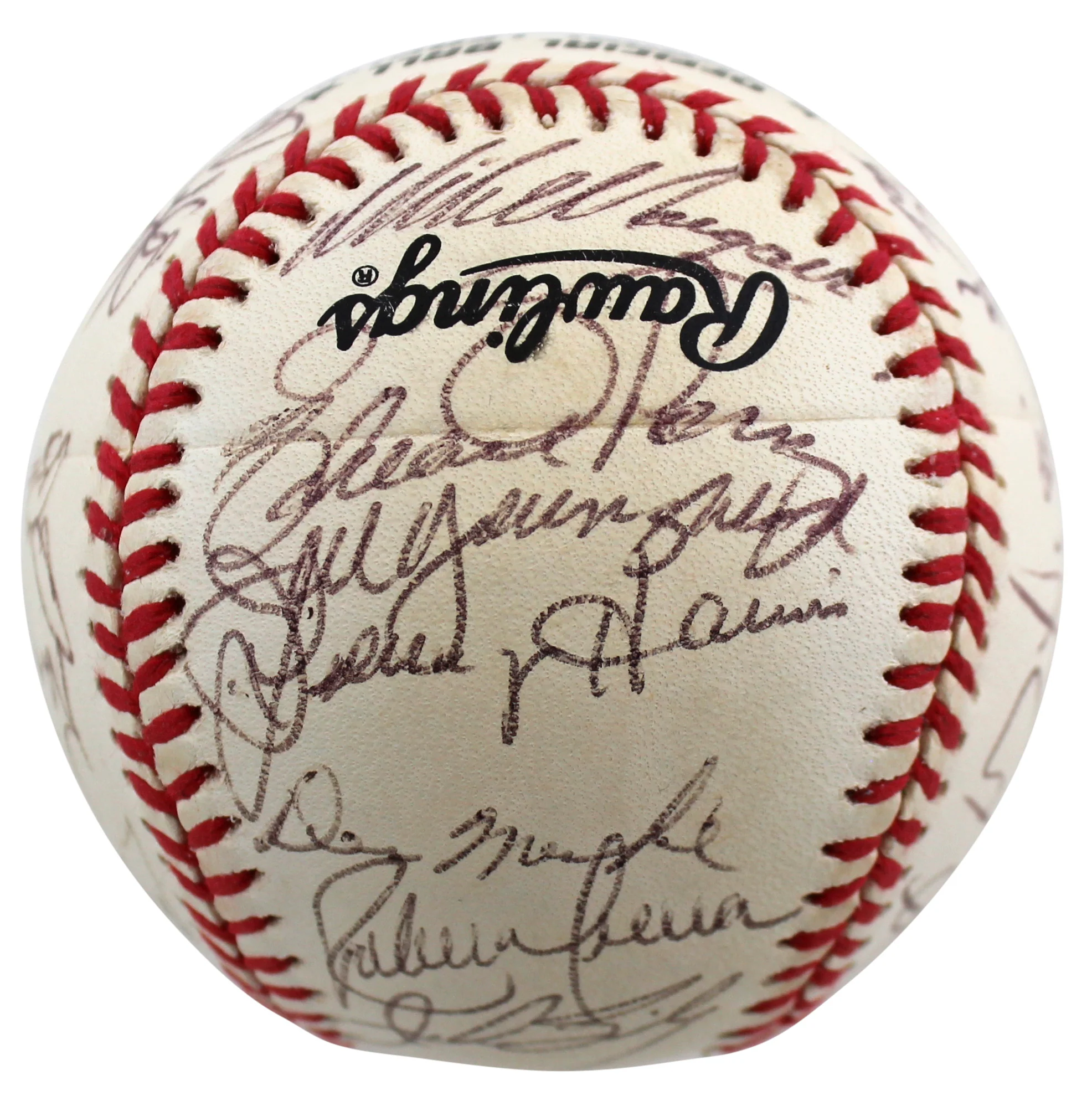 1997 Reds (25) Boone, Sanders, Pendleton +22 Signed Onl Baseball BAS #AC01908 - Image 4