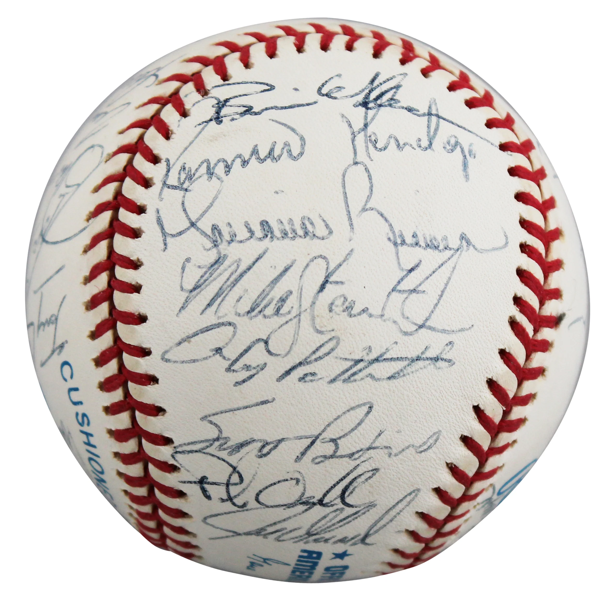 1998 Yankees (31) Torre, Rivera, Raines Signed WS Logo OML Baseball BAS #AE13971 - Image 2