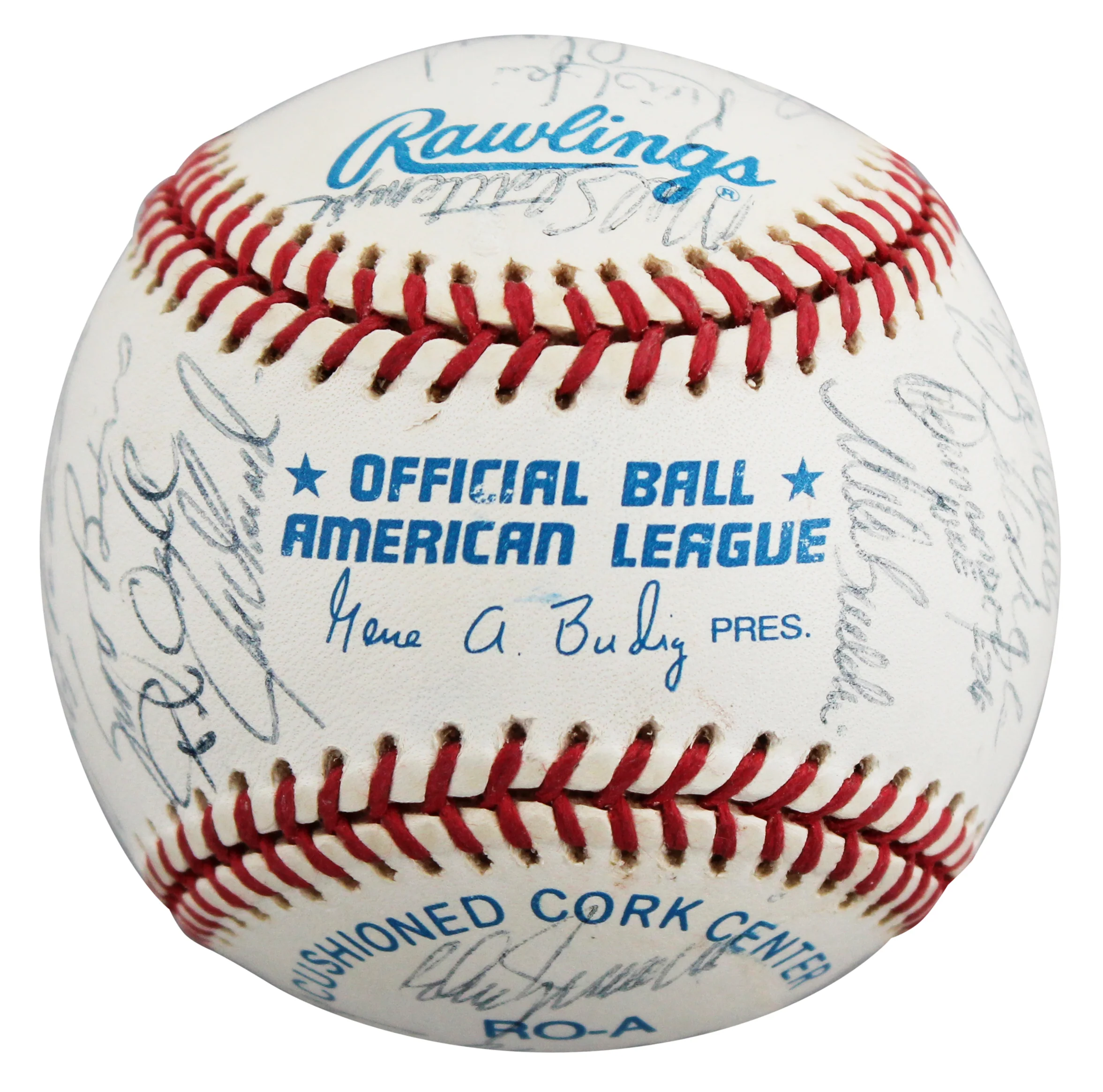 1998 Yankees (31) Torre, Rivera, Raines Signed WS Logo OML Baseball BAS #AE13971 - Image 6