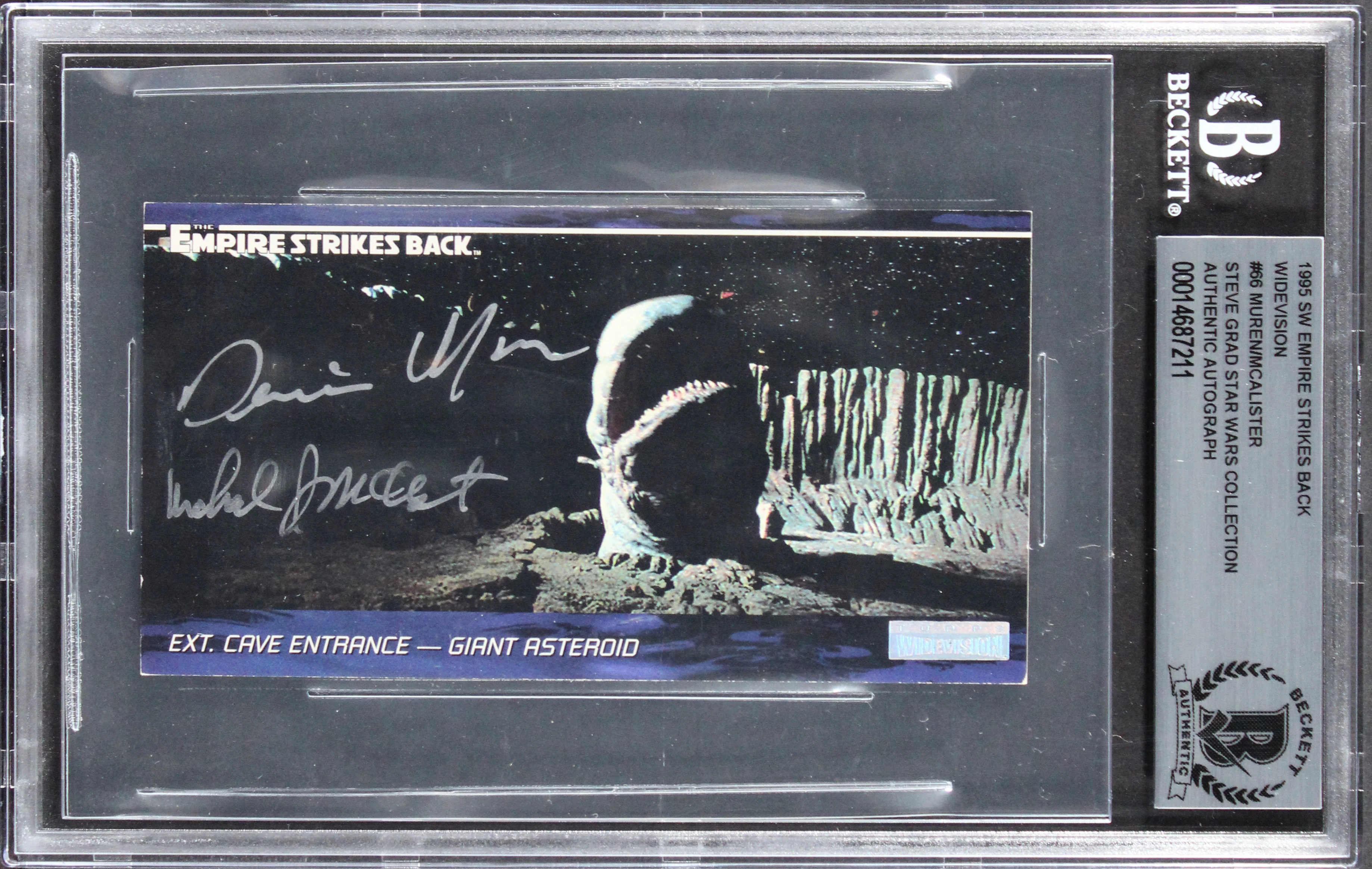 (2) Muren & McAlister Signed 1995 Star Wars ESB Widevision #86 Card BAS Slabbed