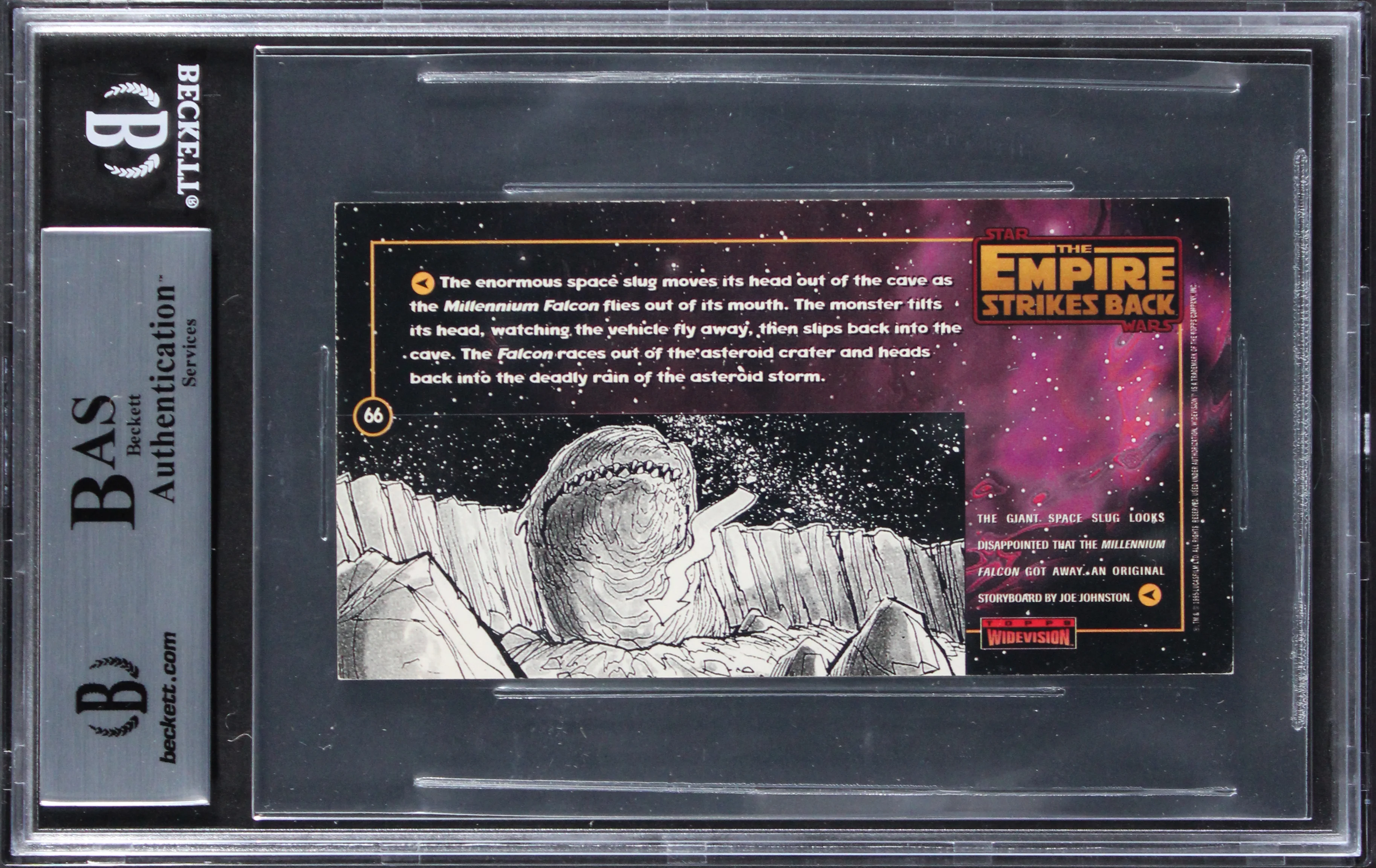 (2) Muren & McAlister Signed 1995 Star Wars ESB Widevision #86 Card BAS Slabbed - Image 3