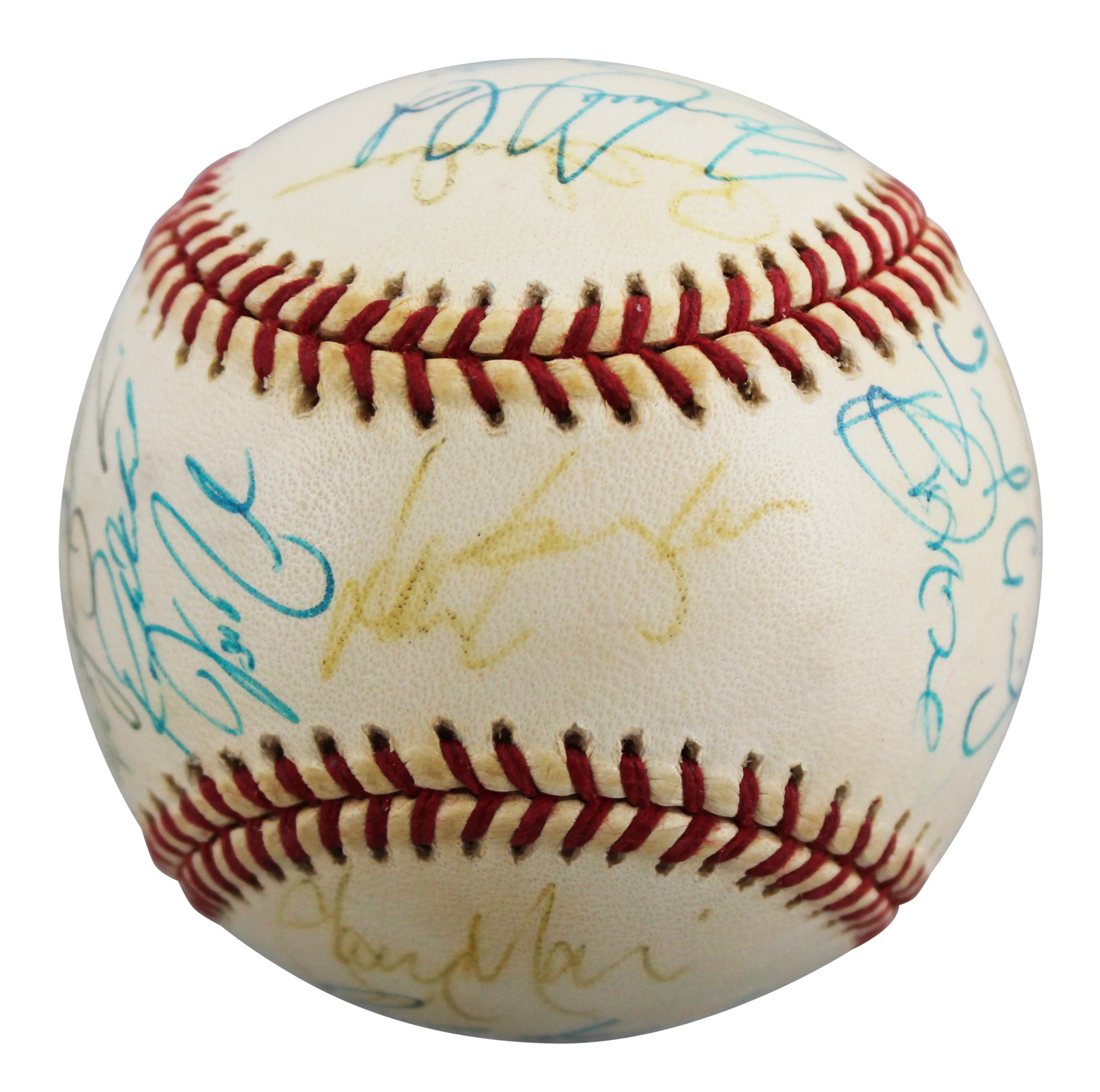 2000 Cubs (26) Girardi, Farnsworth, Aguilera +23 Signed Baseball BAS #AE64197 - Image 3