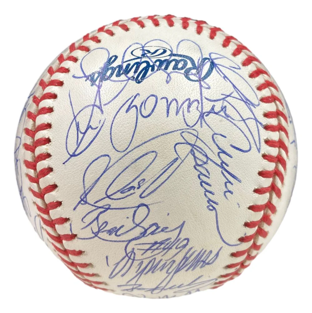 2001 Florida Marlins (32) Team Signed Rawlings Official MLB Baseball BAS LOA - Image 2