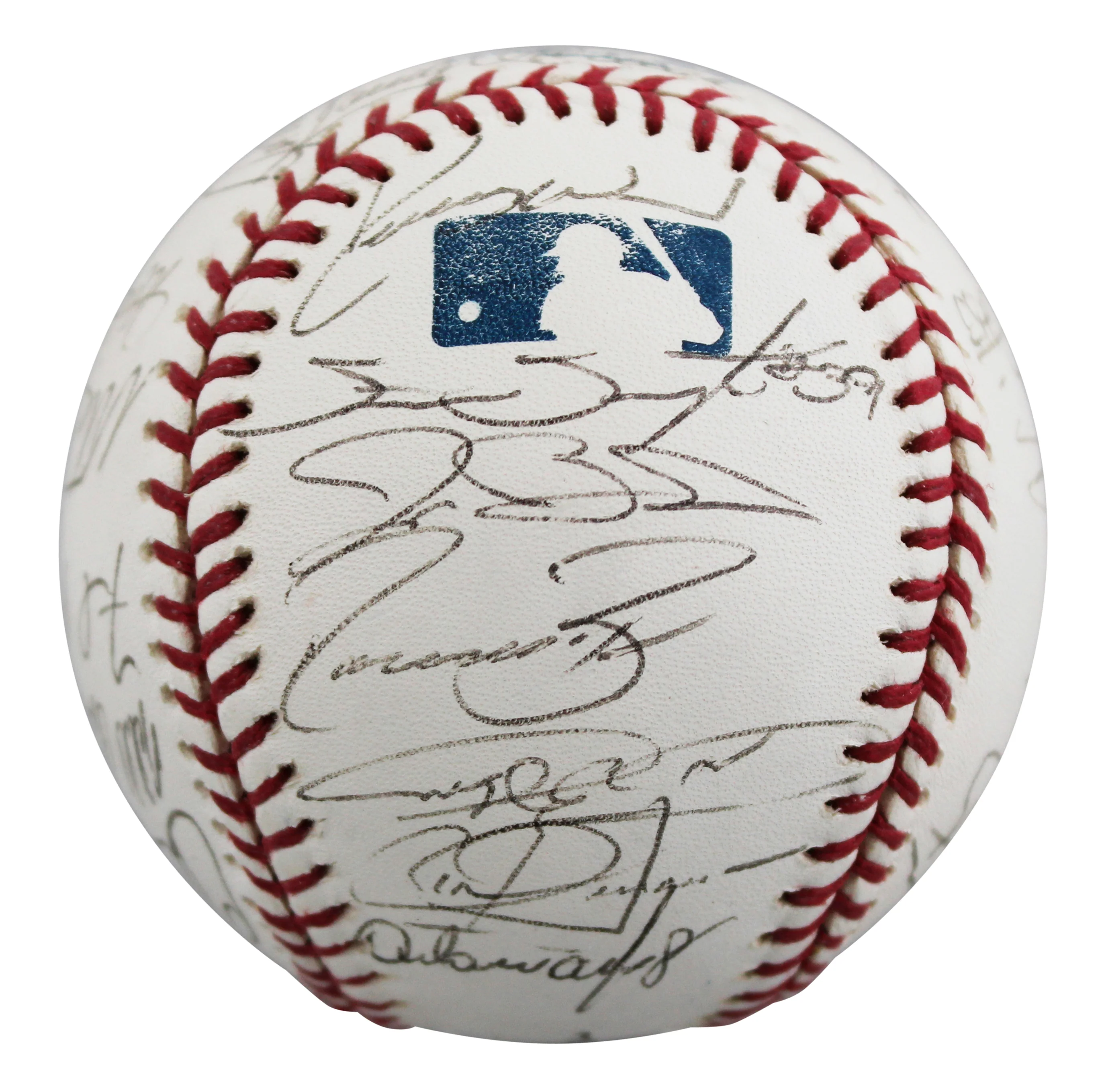 2002 Cubs (28) Santo, McGriff, Bellhorn +25 Signed OML Baseball BAS #AE64195 - Image 5