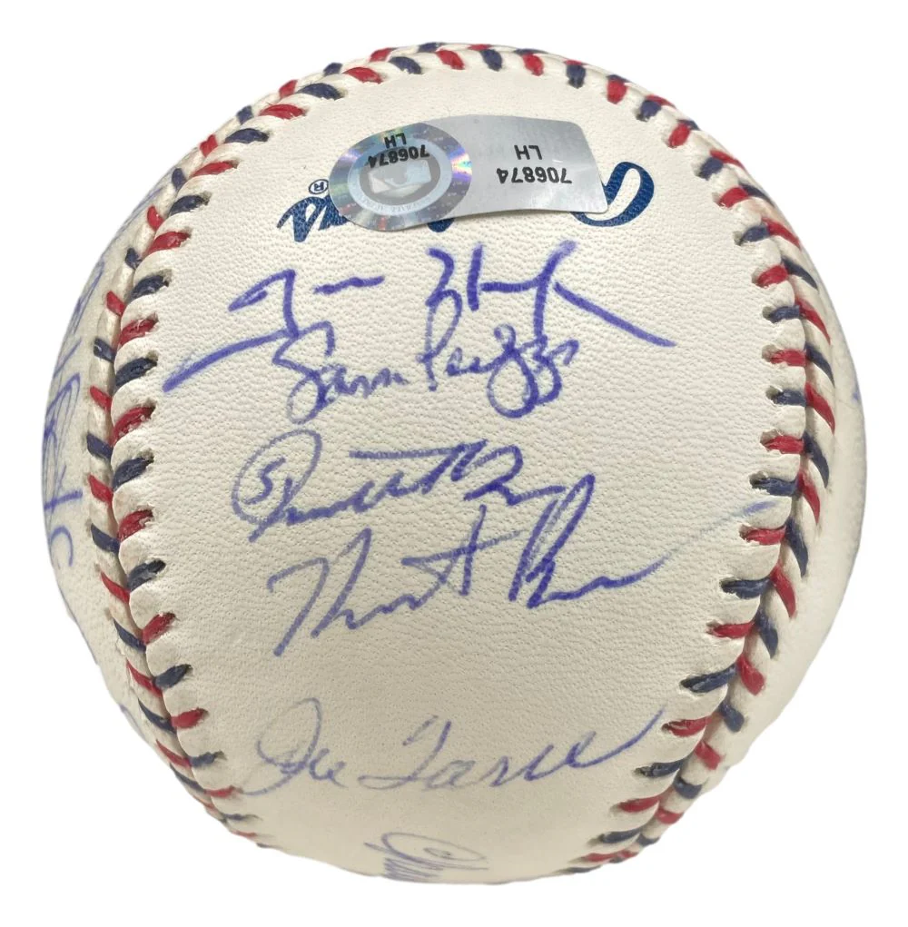 2009 MLB All Star (23) Multi Signed Official All Star Game Baseball BAS LOA - Image 4