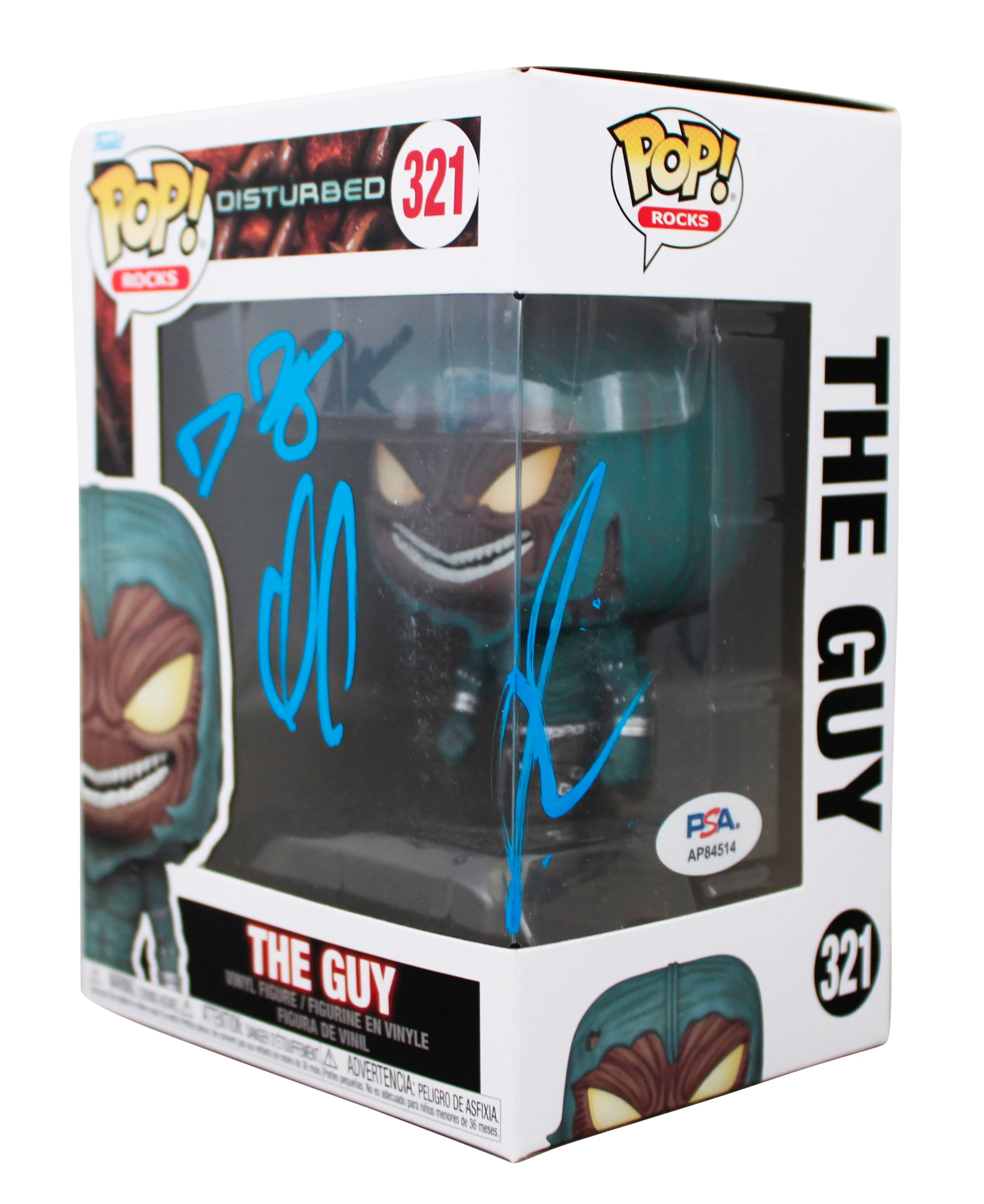 (3) Draiman, Donegan & Moyer Signed The Guy #321 Funko Pop Vinyl Figure PSA/DNA - Image 2