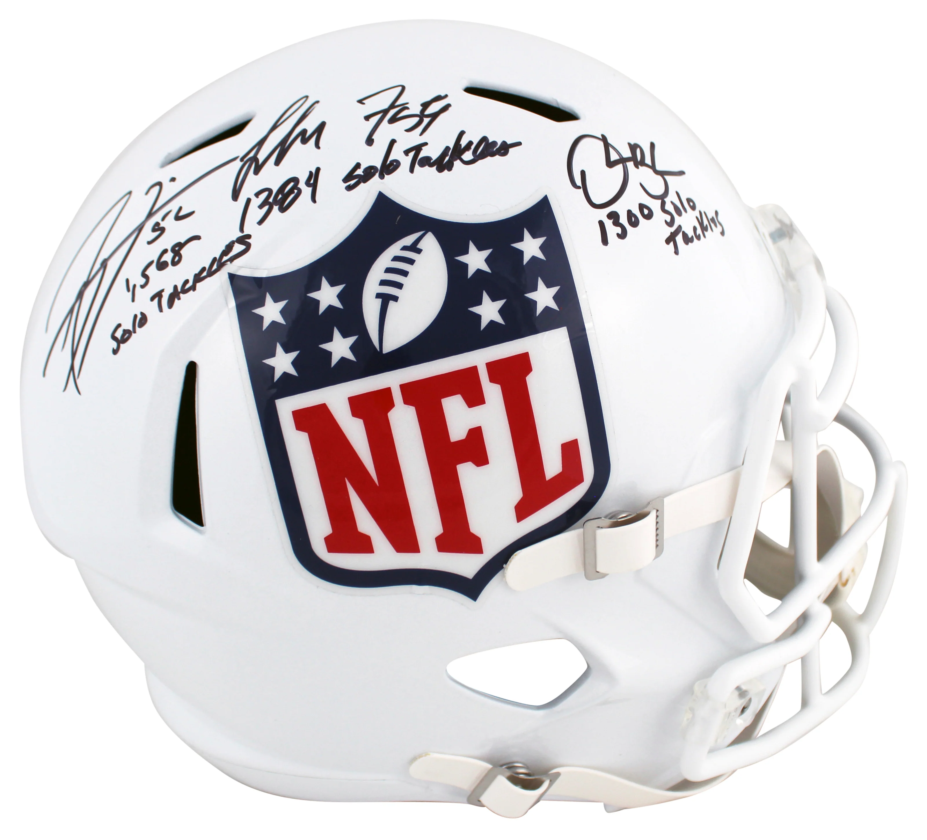 (3) Lewis, Brooks & Fletcher Signed Full Size Speed Rep Helmet w/ Case BAS Wit - Image 3
