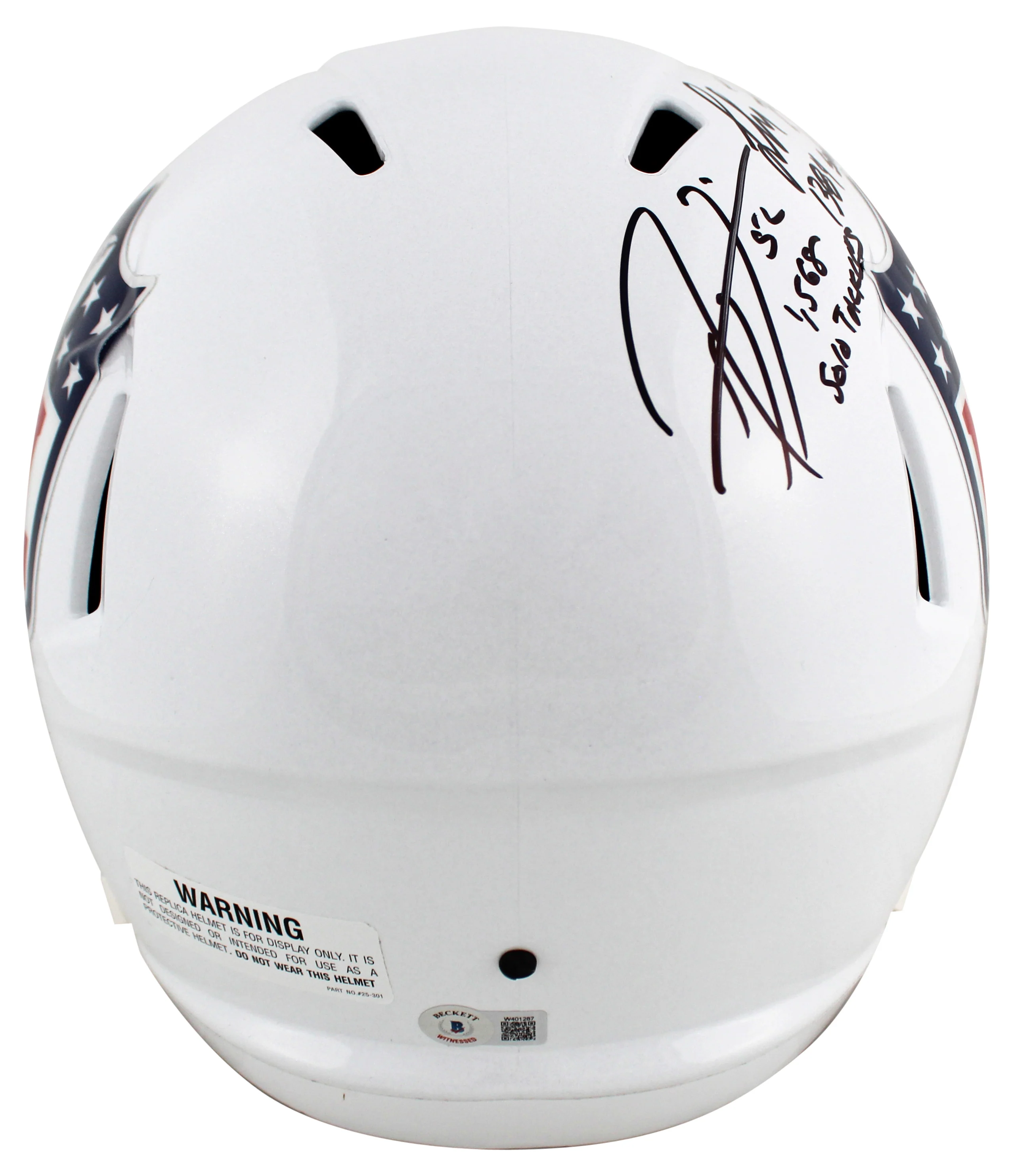 (3) Lewis, Brooks & Fletcher Signed Full Size Speed Rep Helmet w/ Case BAS Wit - Image 4