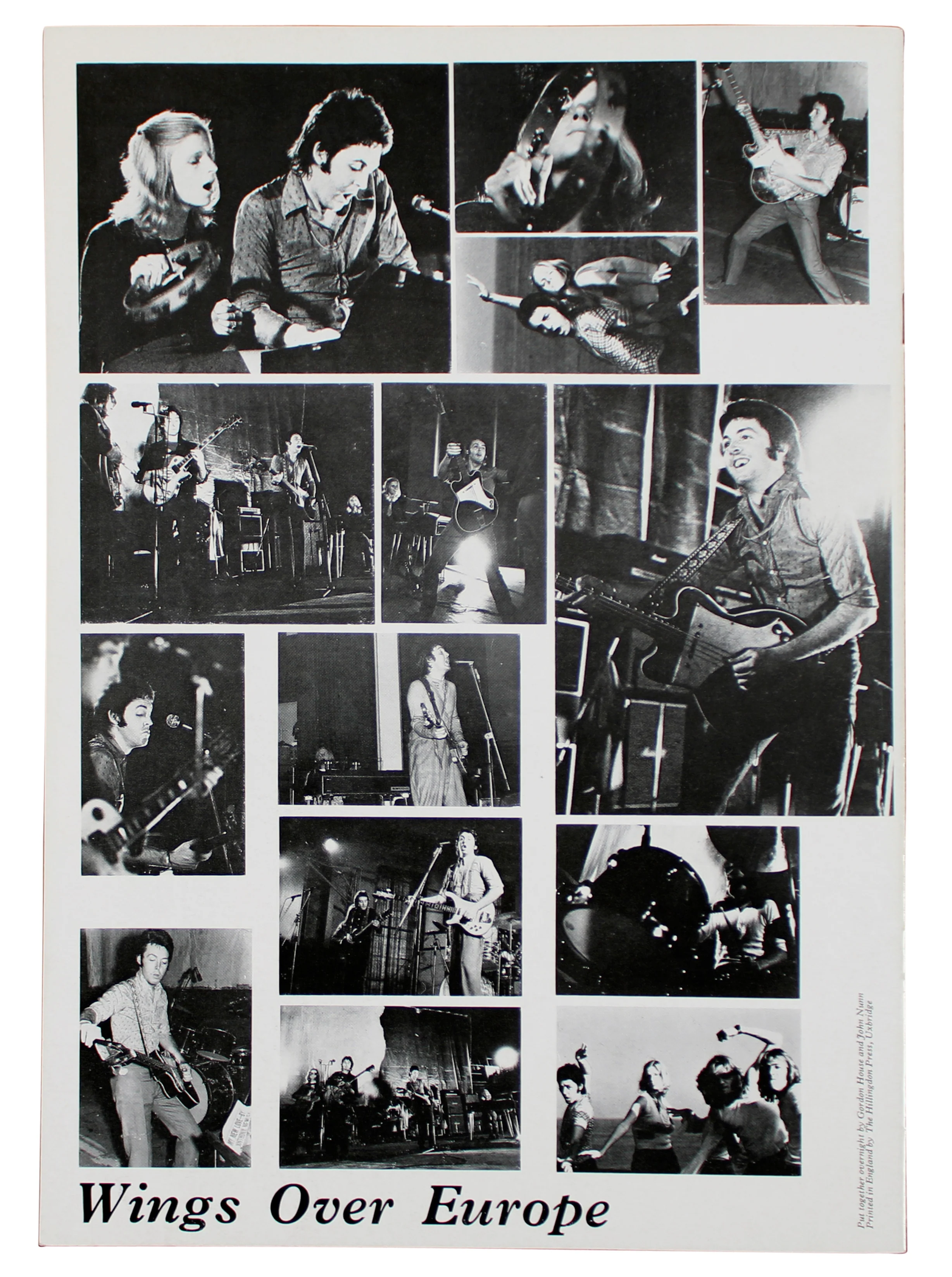 (3) Linda & Paul McCartney, Denny Lane Signed Wings Over Europe Tour Program BAS - Image 3