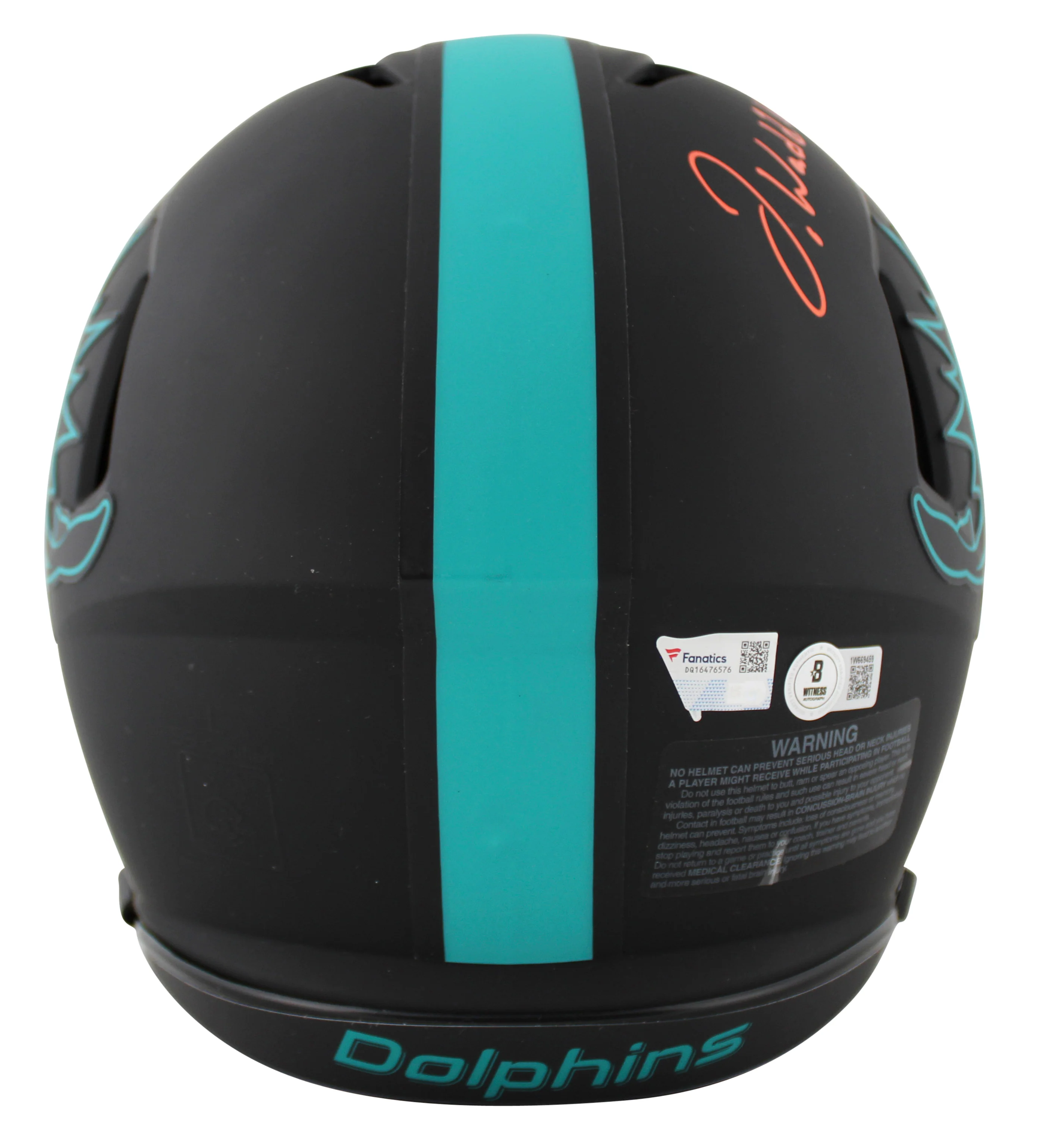 (3) Tagovailoa, Waddle, Hill Signed Eclipse F/S Speed Proline Helmet w/ Case BAS - Image 4