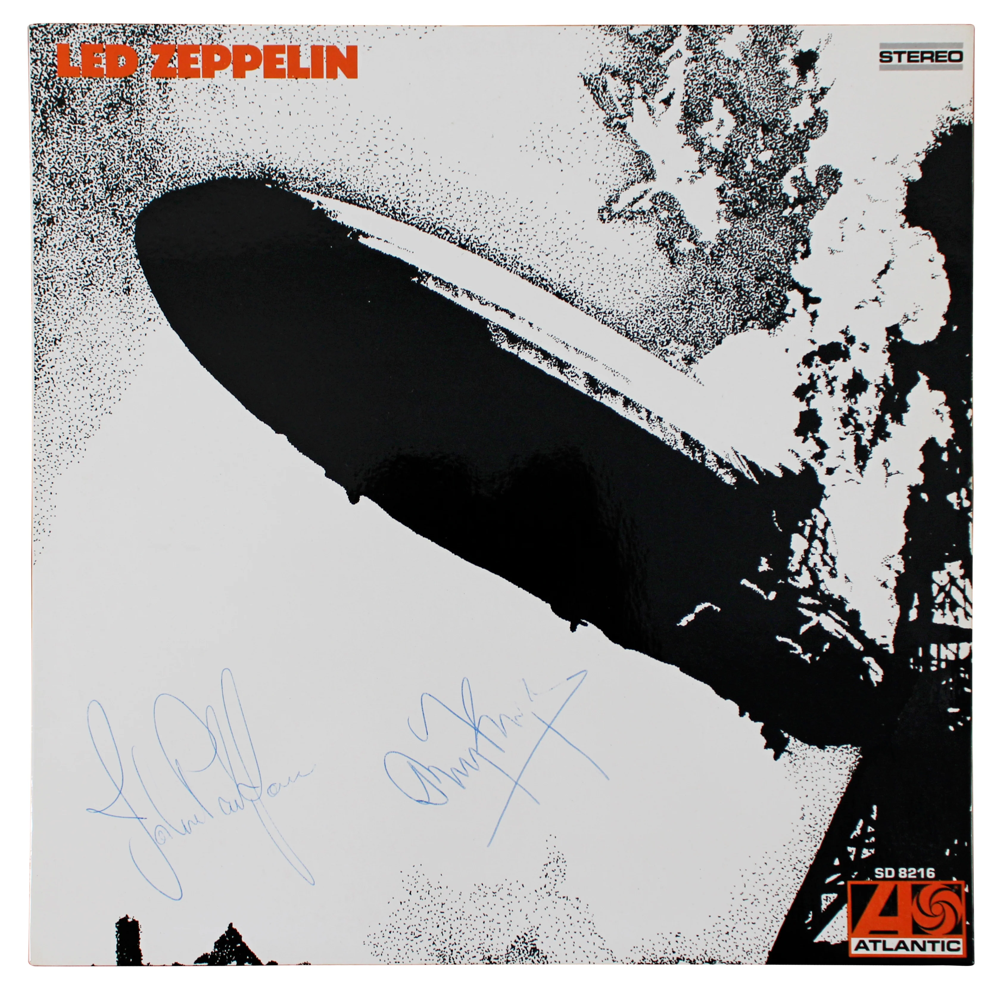 (4) Page, Plant, Bonham & Jones Signed Led Zepplin I Album Cover w Vinyl BAS JSA - Image 4