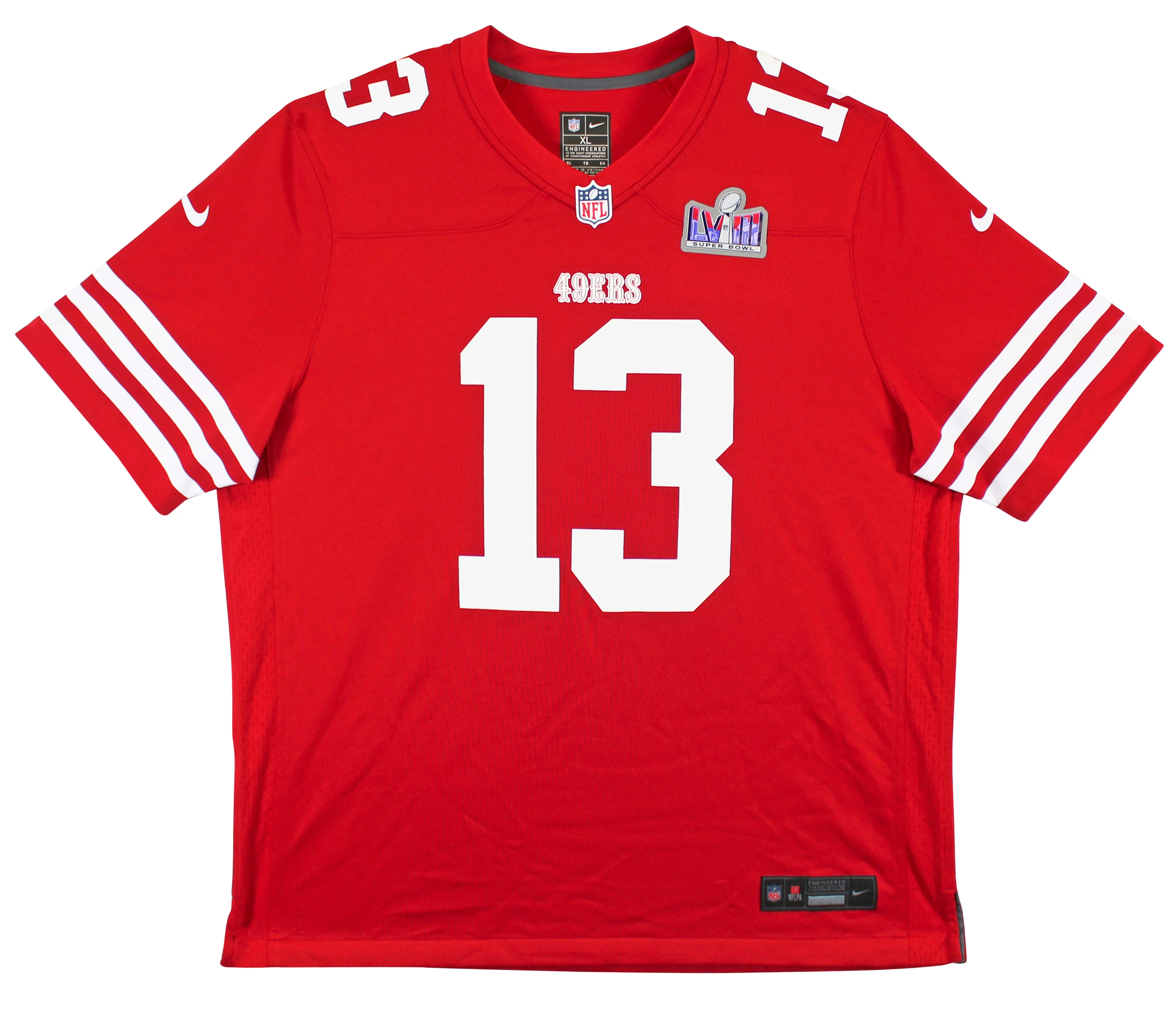 49ers Brock Purdy Authentic Signed Red Nike Game Jersey Autographed Fanatics - Image 4