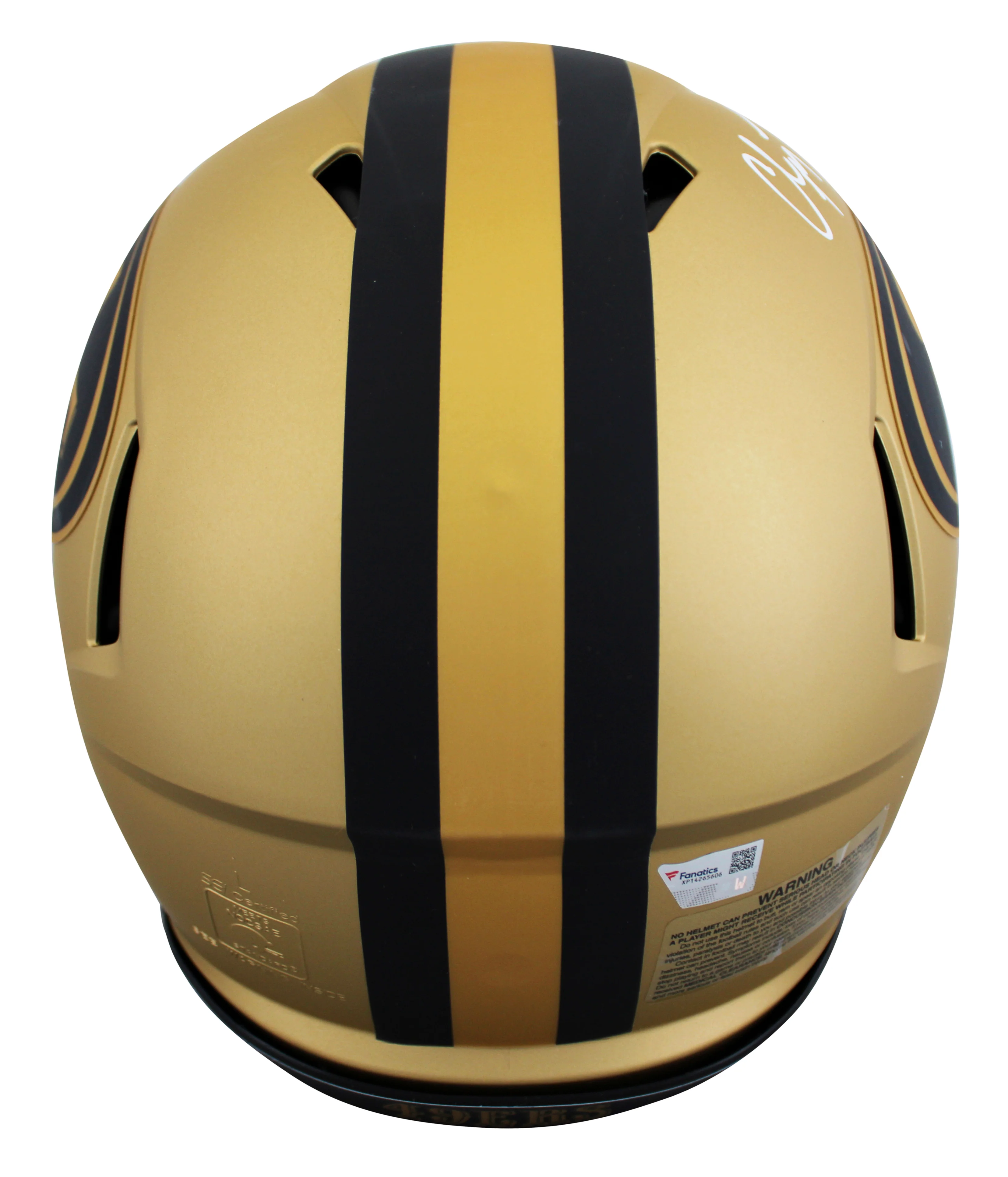 49ers Christian McCaffrey Signed Rave F/S Speed Proline Helmet W/ Case Fanatics - Image 4