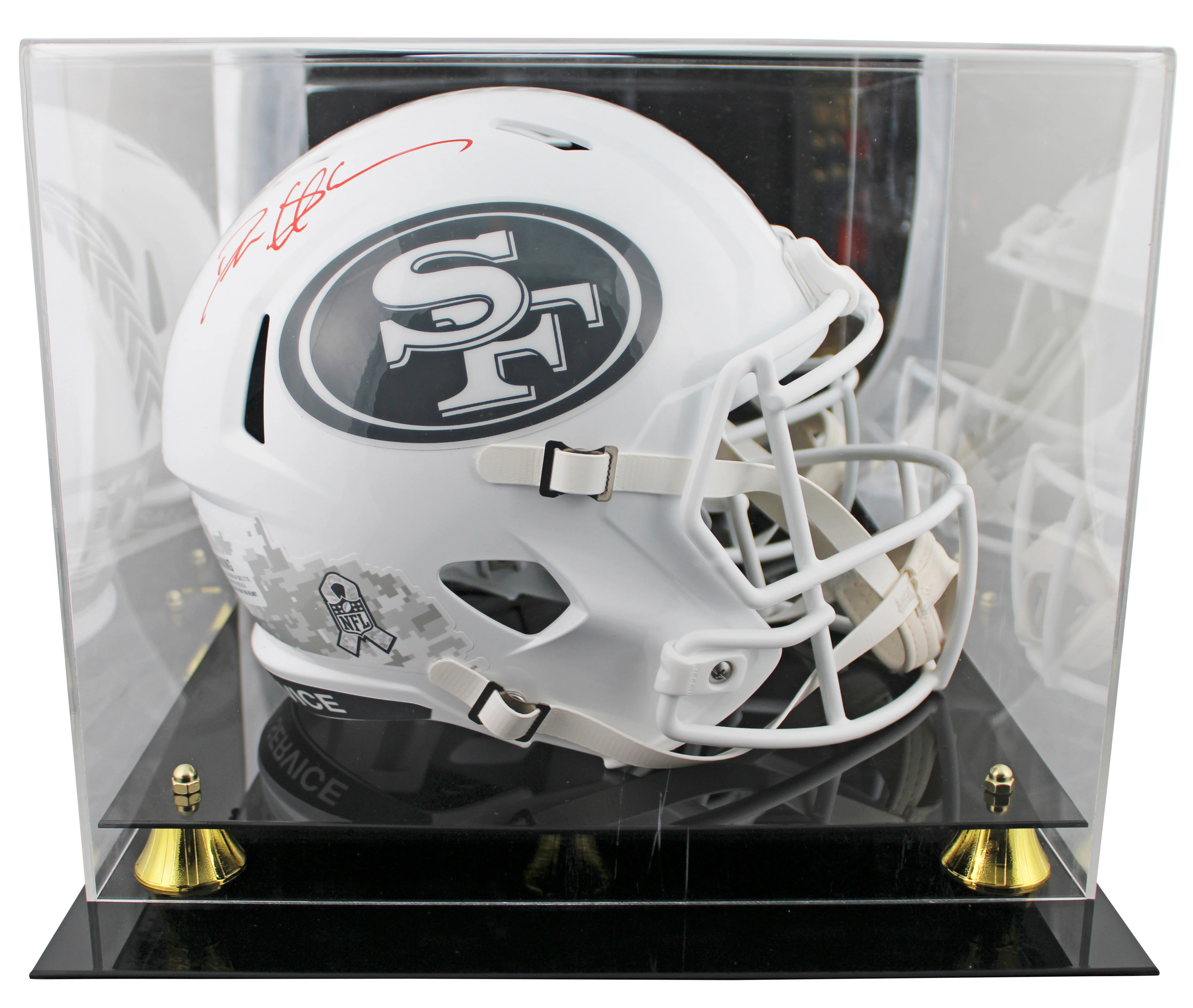 49ers Deion Sanders Signed STS III Full Size Speed Rep Helmet W/ Case BAS Wit - Image 2