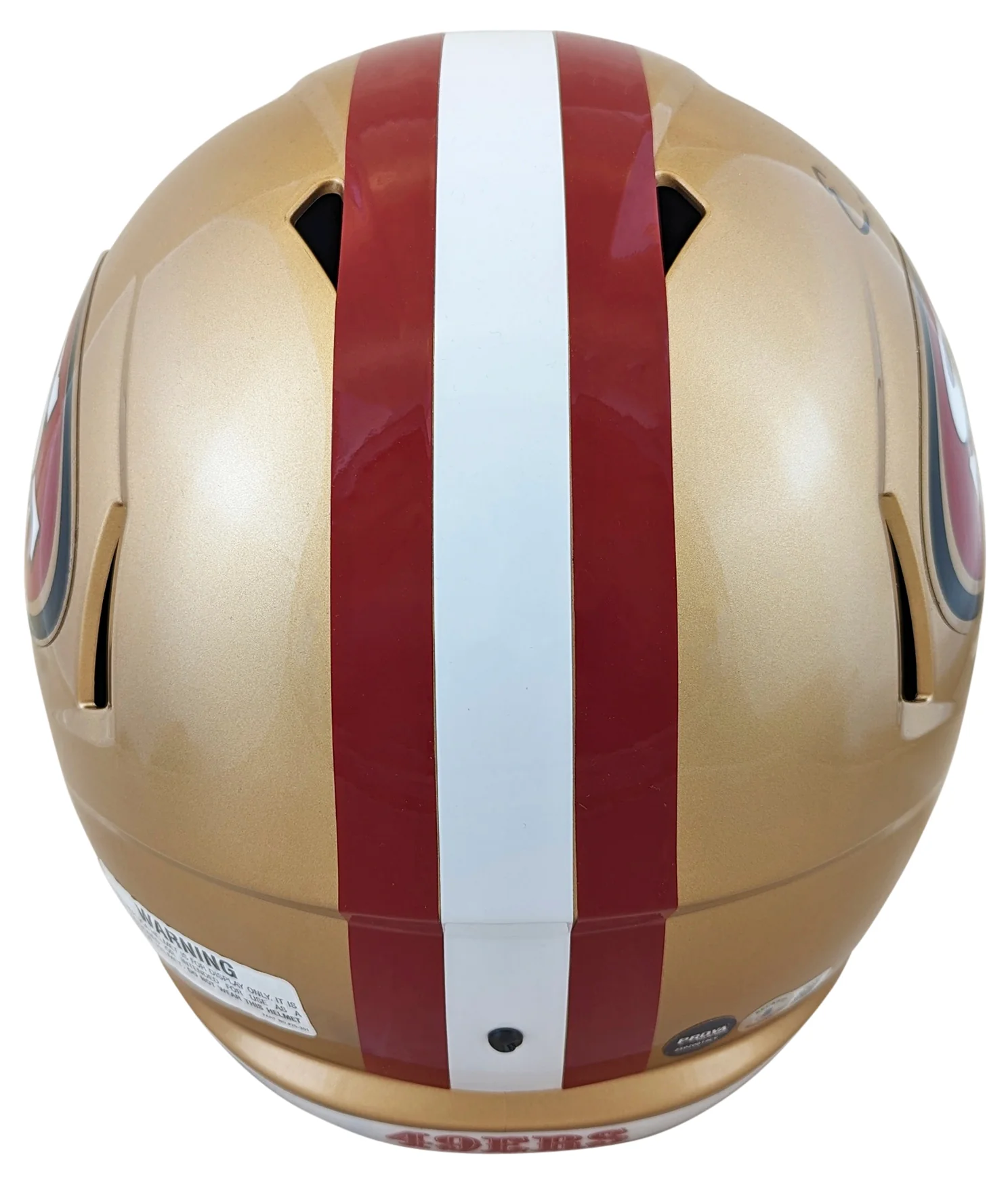 49ers Elijah Mitchell Authentic Signed Full Size Speed Rep Helmet BAS Witnessed - Image 3