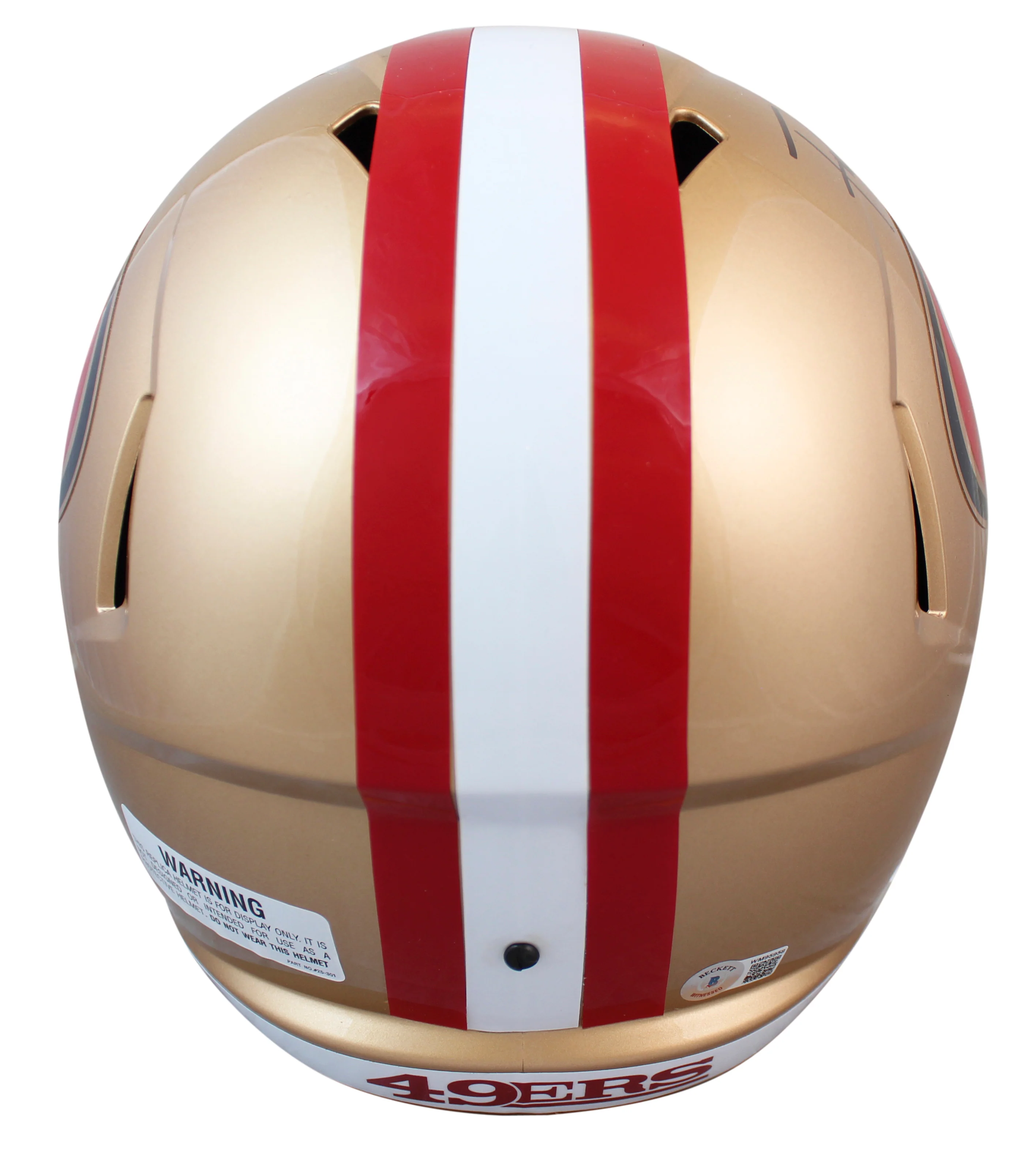 49ers Frank Gore Authentic Signed Full Size Speed Rep Helmet W/ Case BAS Witness - Image 4