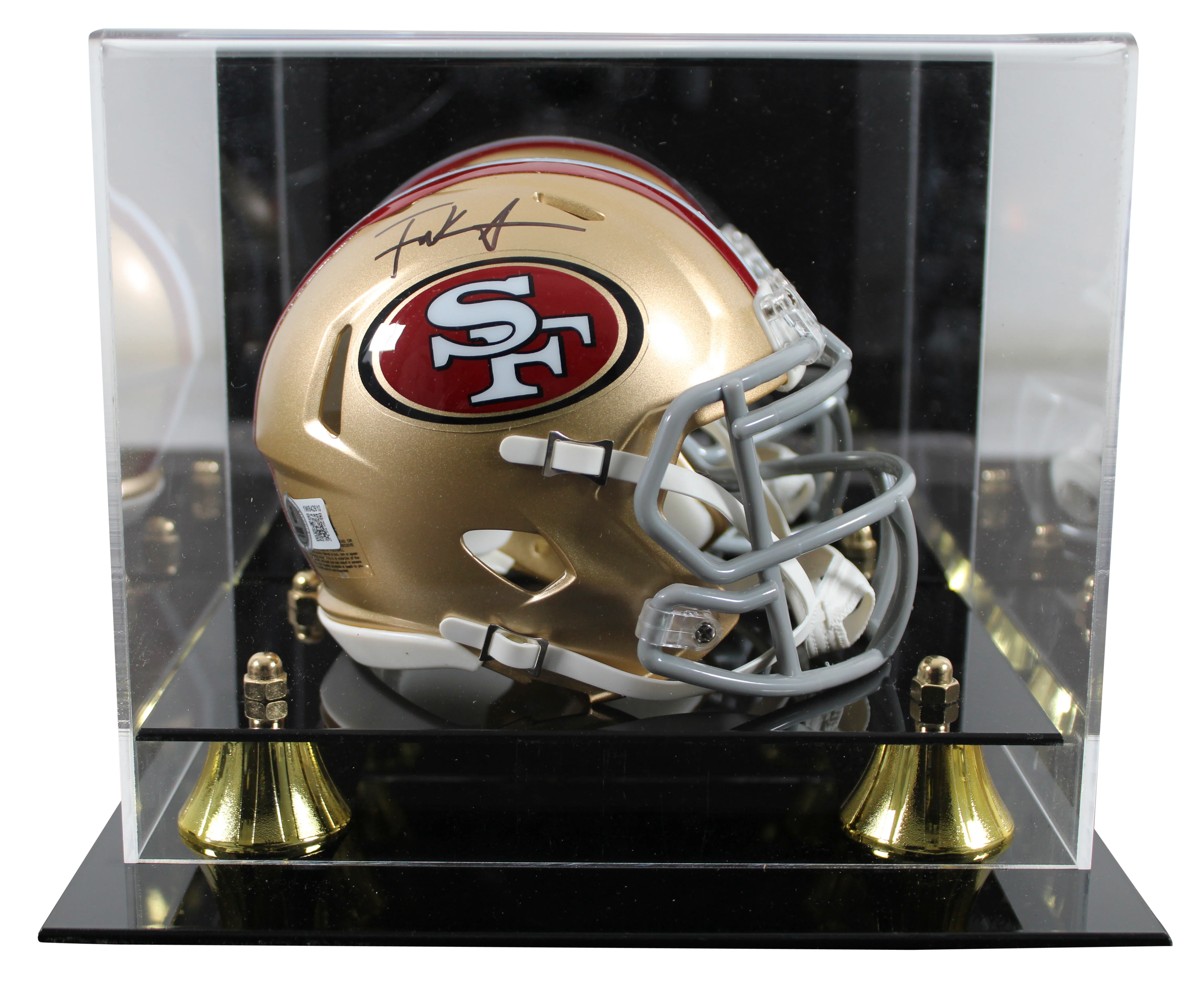 49ers Frank Gore Authentic Signed Speed Mini Helmet W/ Case BAS Witnessed - Image 2