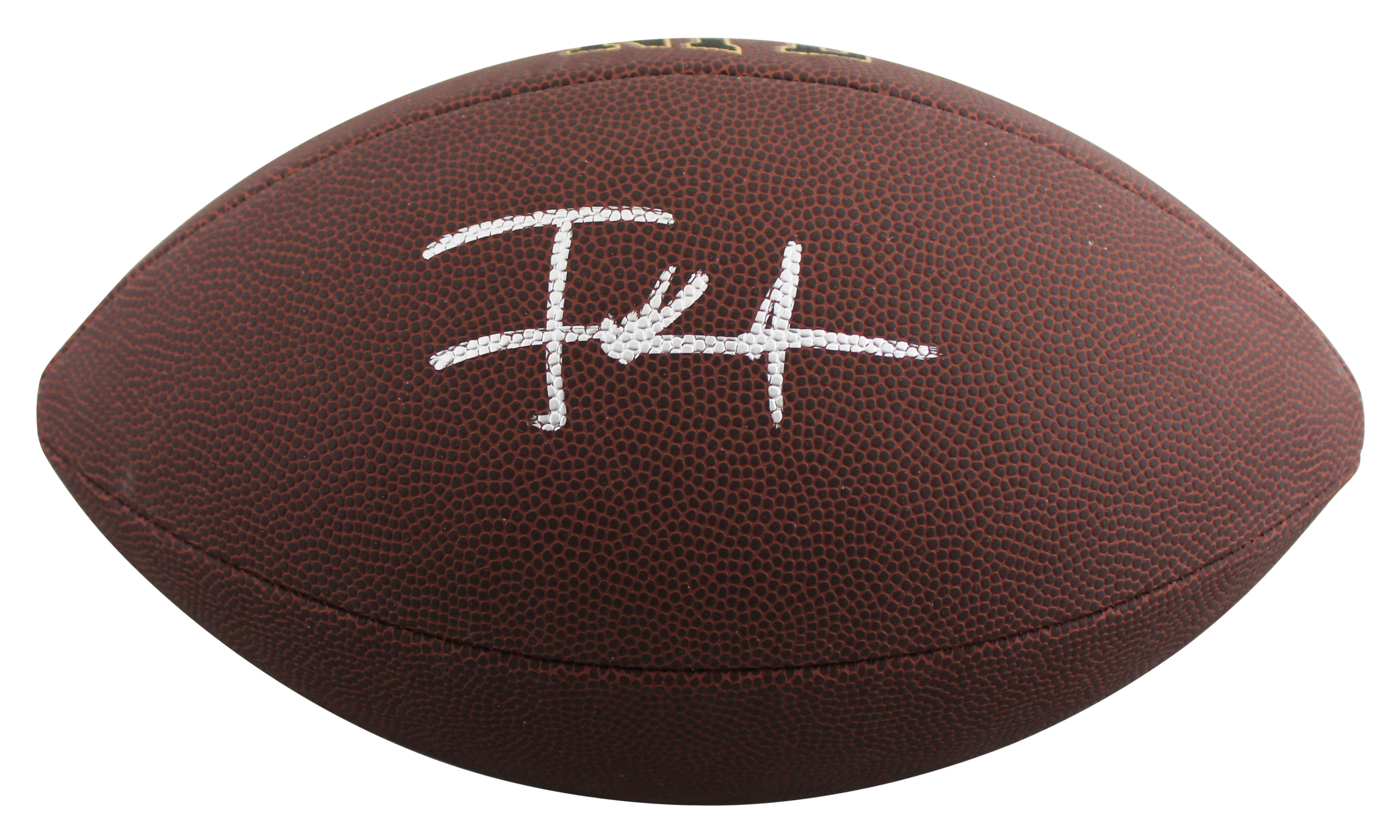 49ers Frank Gore Authentic Signed Wilson Super Grip Football W/ Case BAS Witness - Image 4