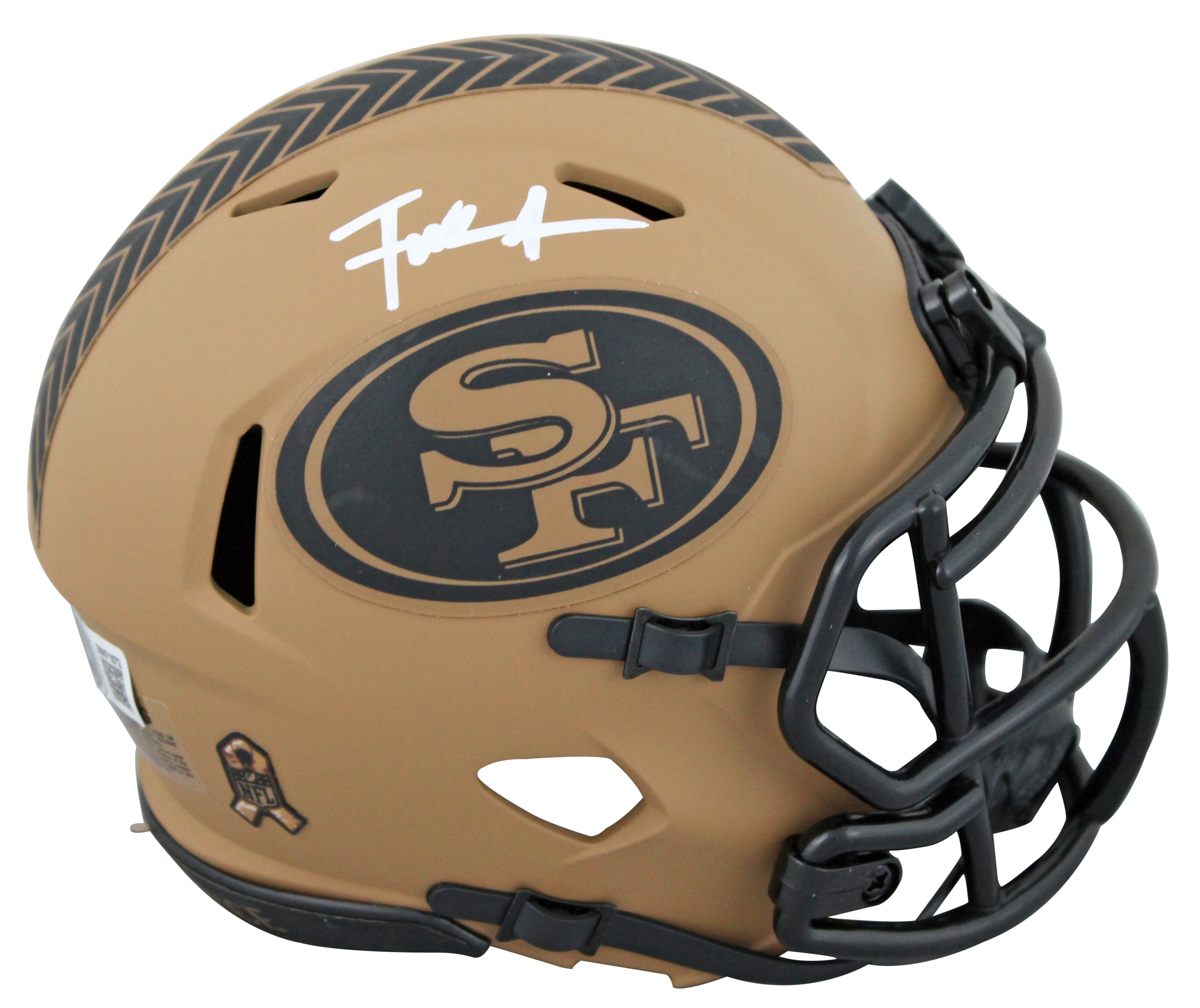 49ers Frank Gore Signed Salute To Service II Speed Mini Helmet W/ Case BAS Wit - Image 3