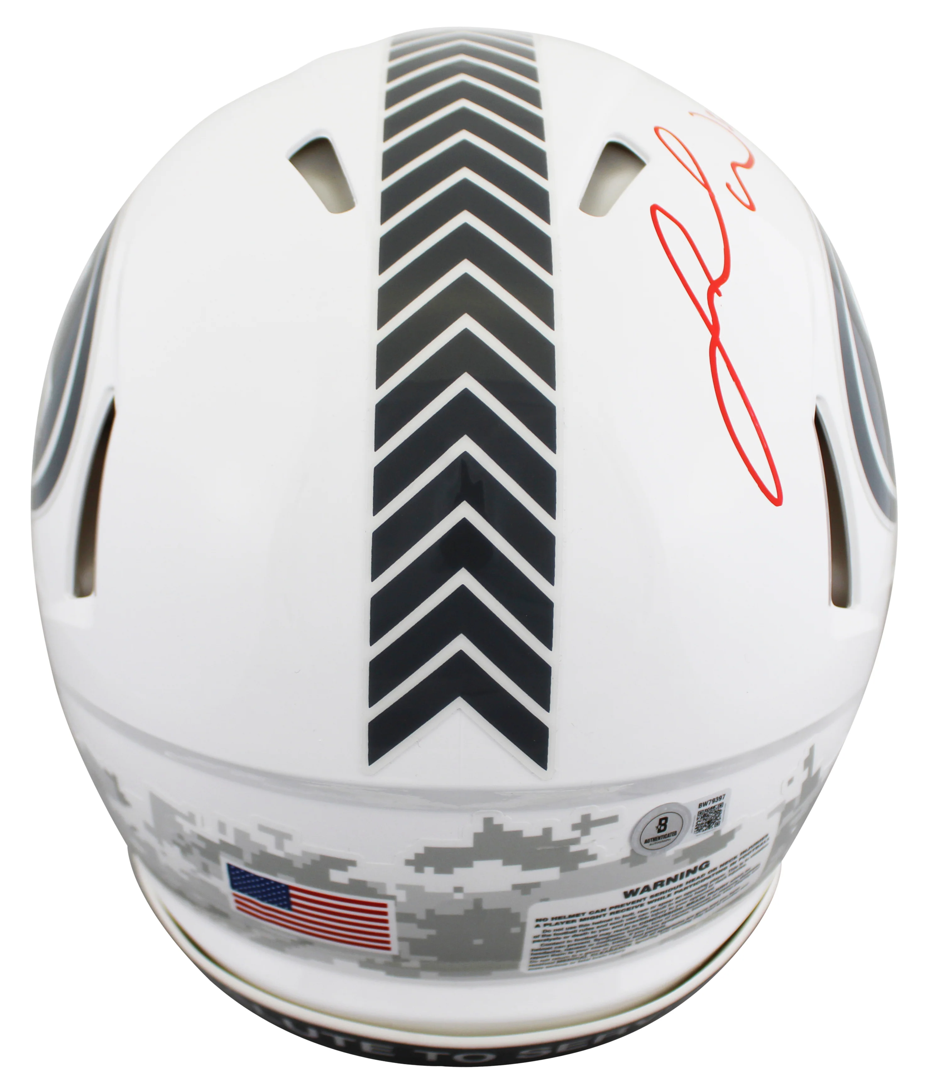49ers Fred Warner Authentic Signed STS III Full Size Speed Proline Helmet BAS - Image 3