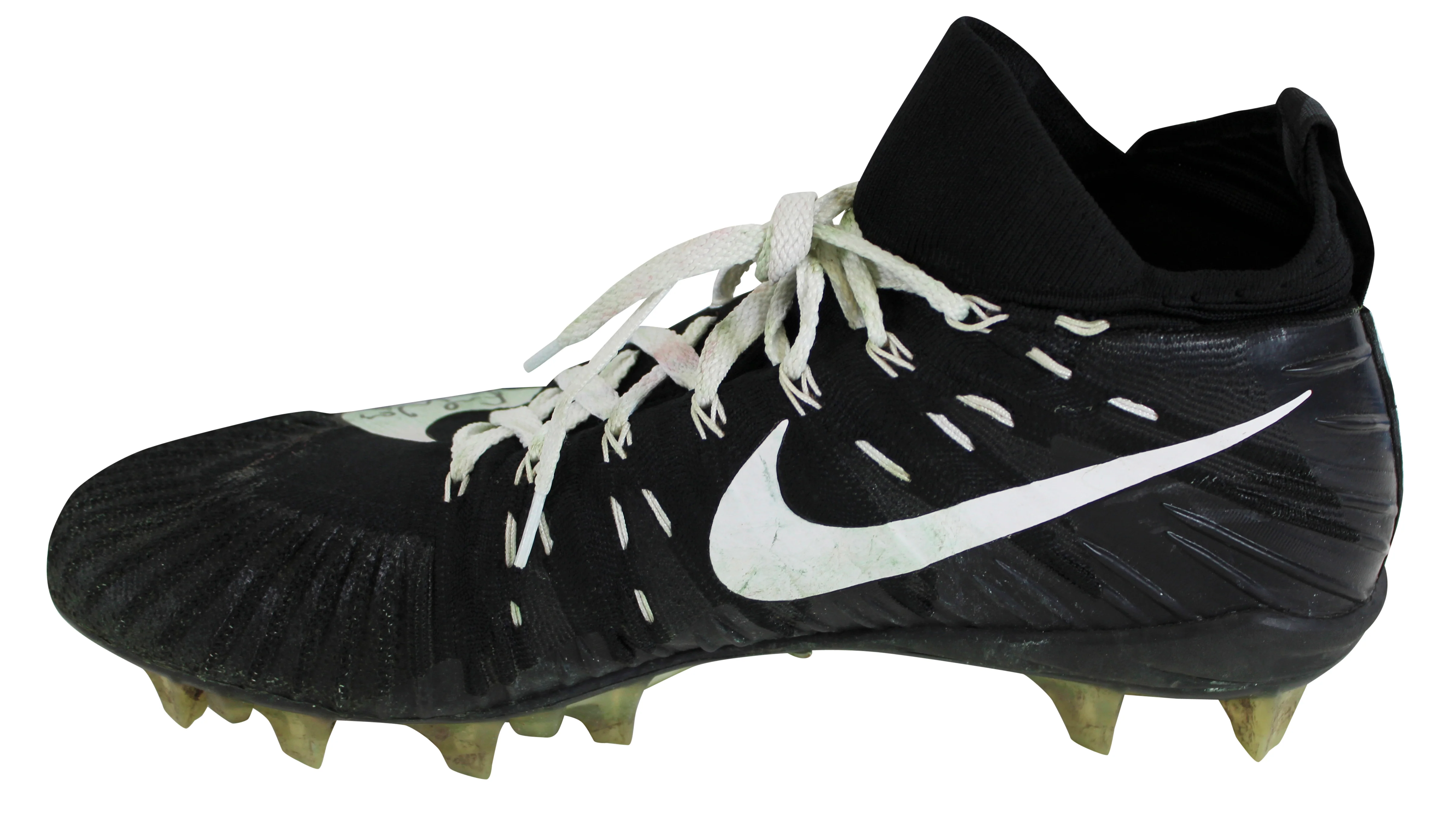 49ers Fred Warner "GU 22" Signed Game Worn Size 12 Nike Alpha Menace Cleats BAS - Image 10