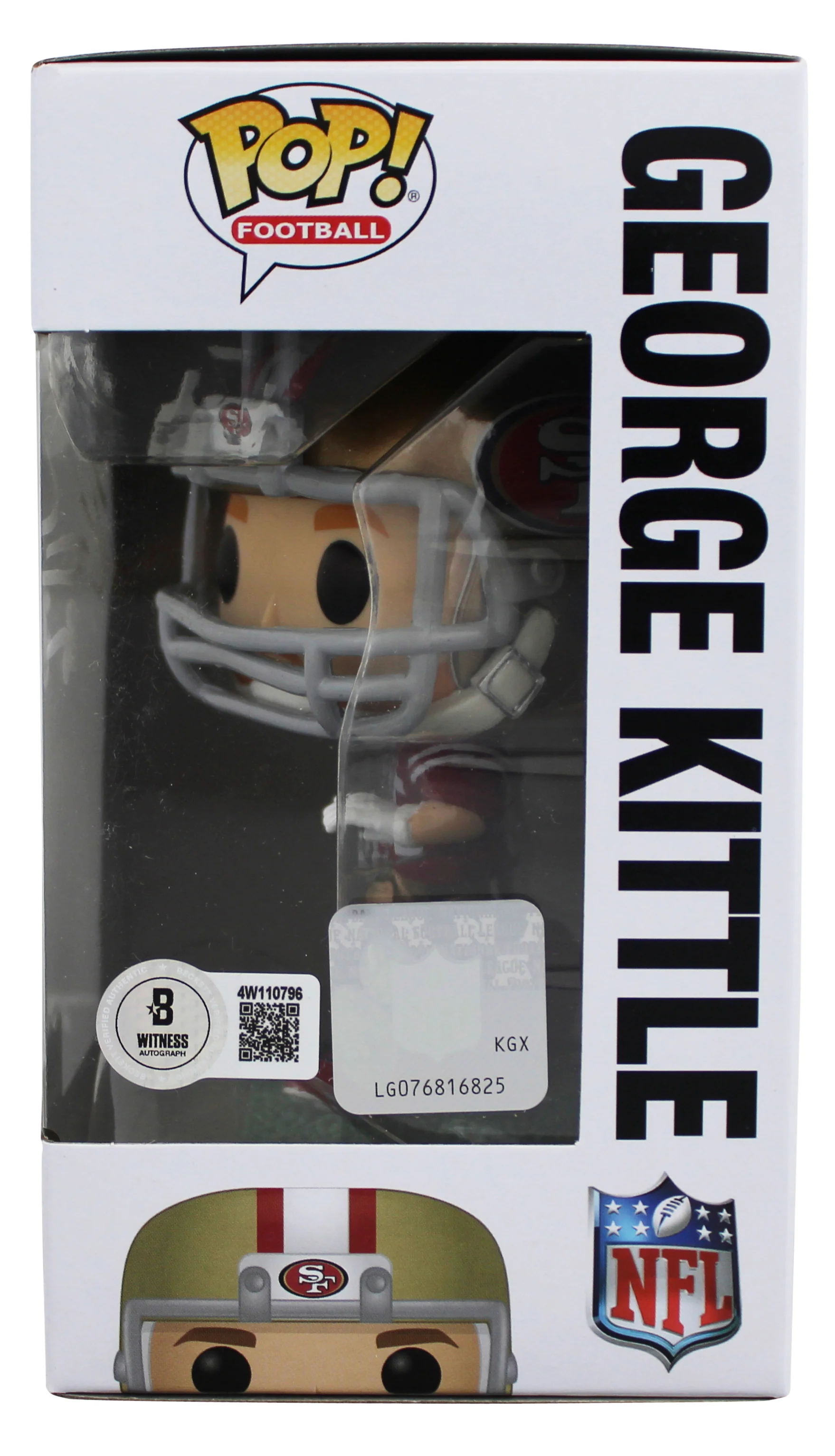 49ers George Kittle Authentic Signed #144 Funko Pop Vinyl Figure BAS Witnessed - Image 4