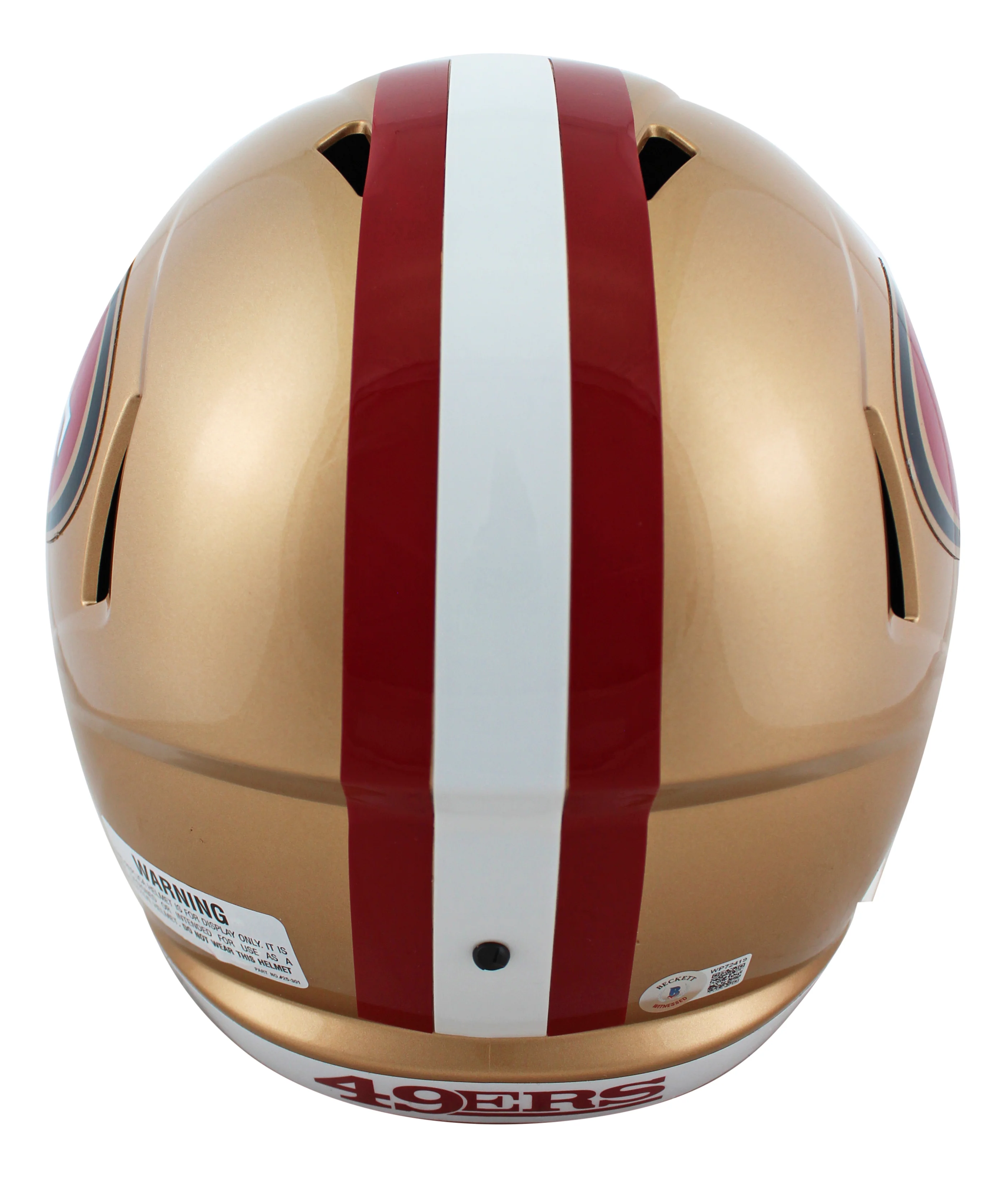 49ers George Kittle Signed Full Size Speed Rep Helmet W/ Case BAS Witnessed - Image 4