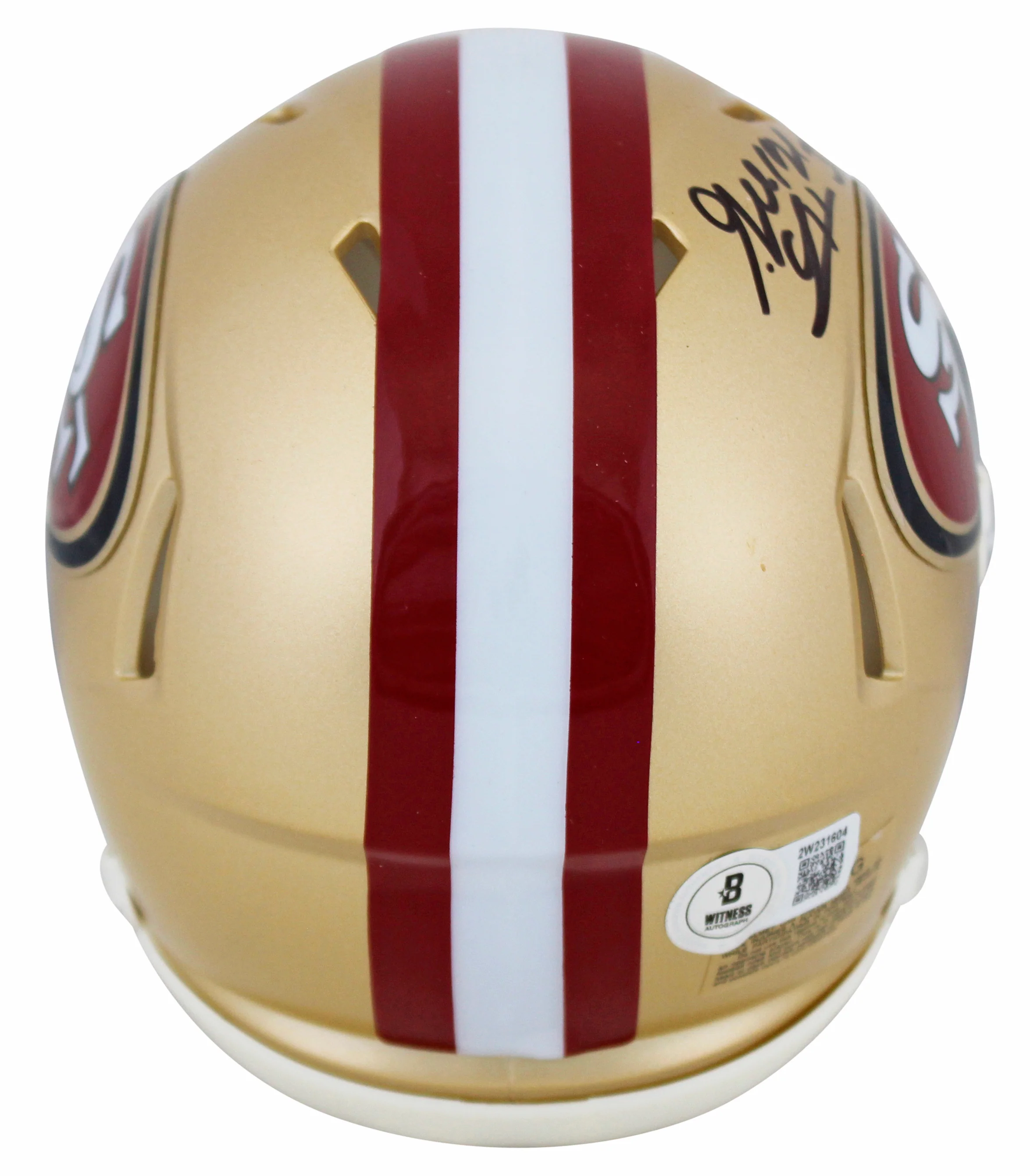49ers George Odum Authentic Signed Speed Mini Helmet W/ Case BAS Witnessed - Image 4