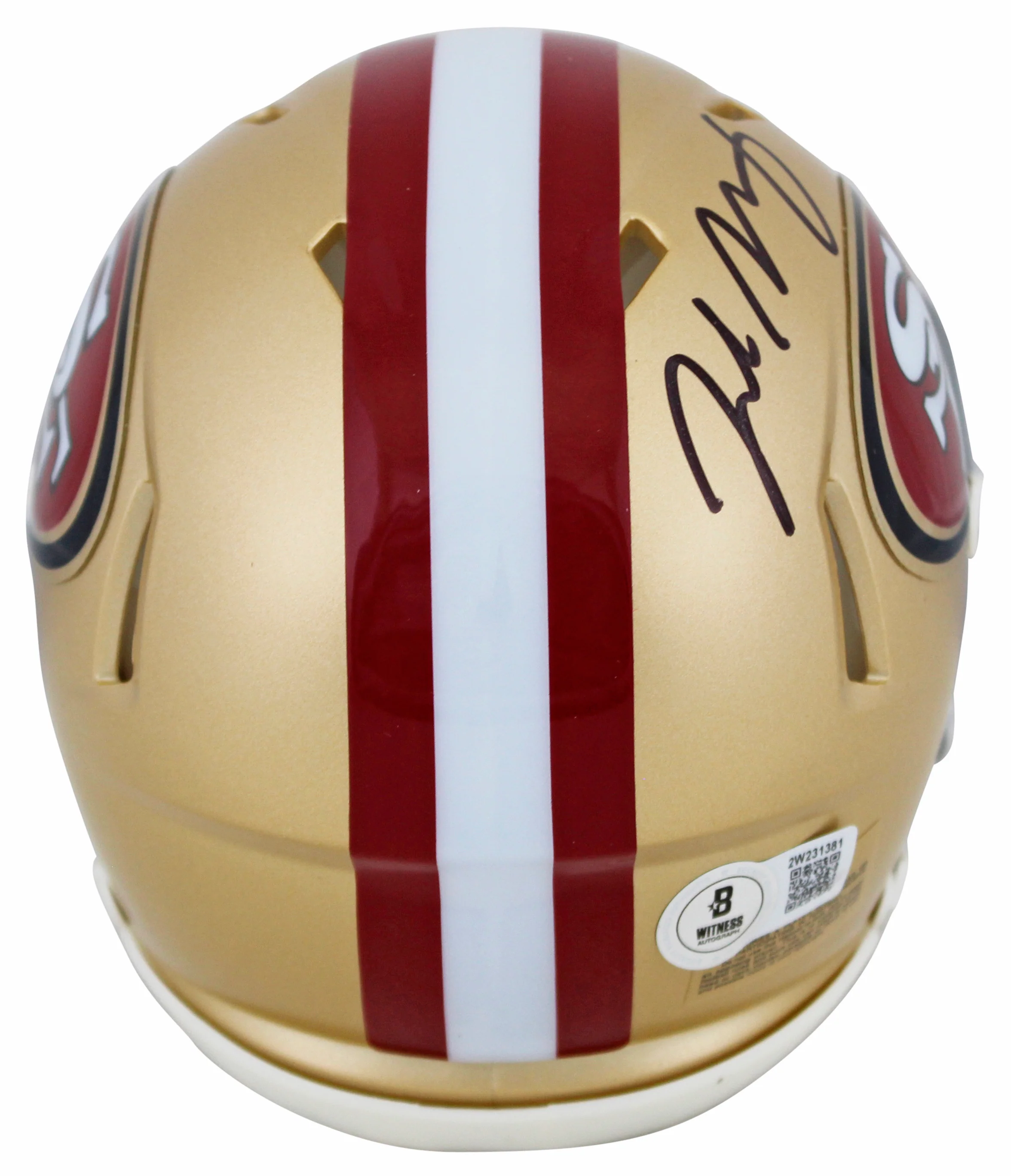 49ers Jake Moody Authentic Signed Speed Mini Helmet W/ Case BAS Witnessed - Image 4