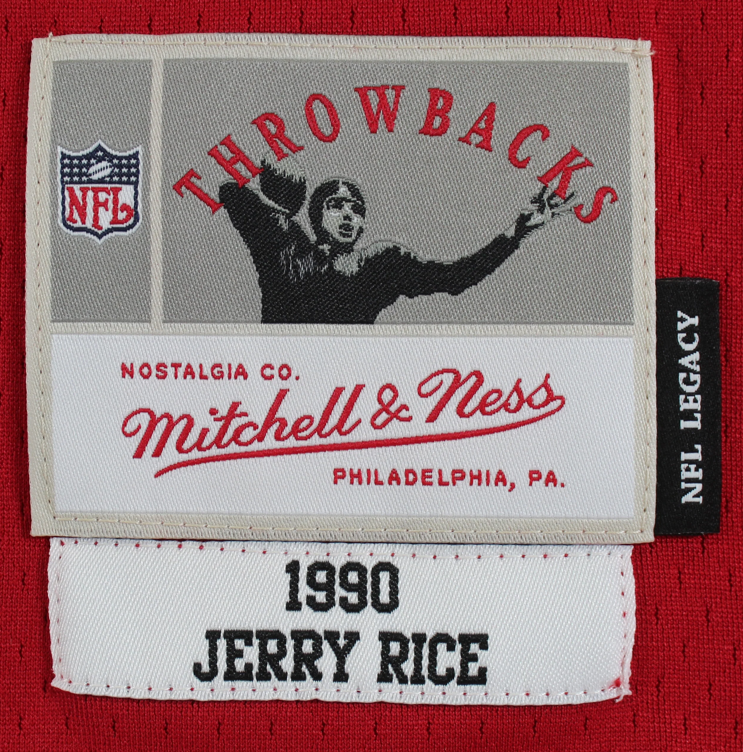 49ers Jerry Rice Authentic Signed Red Mitchell & Ness Jersey Fanatics - Image 5